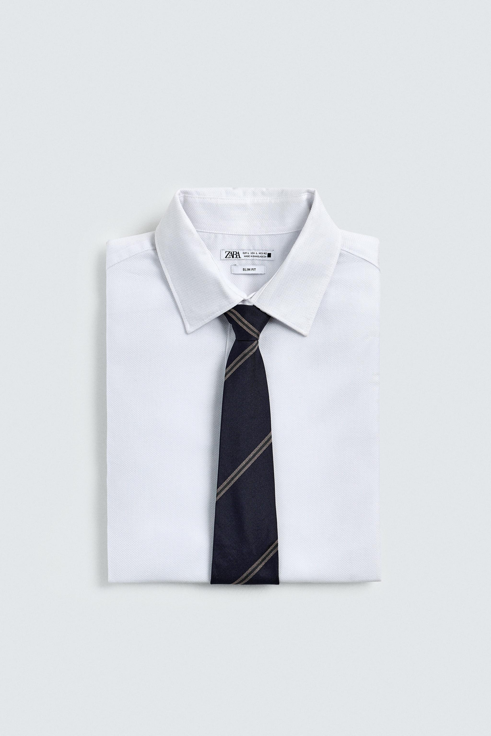 100% SILK STRIPED TIE