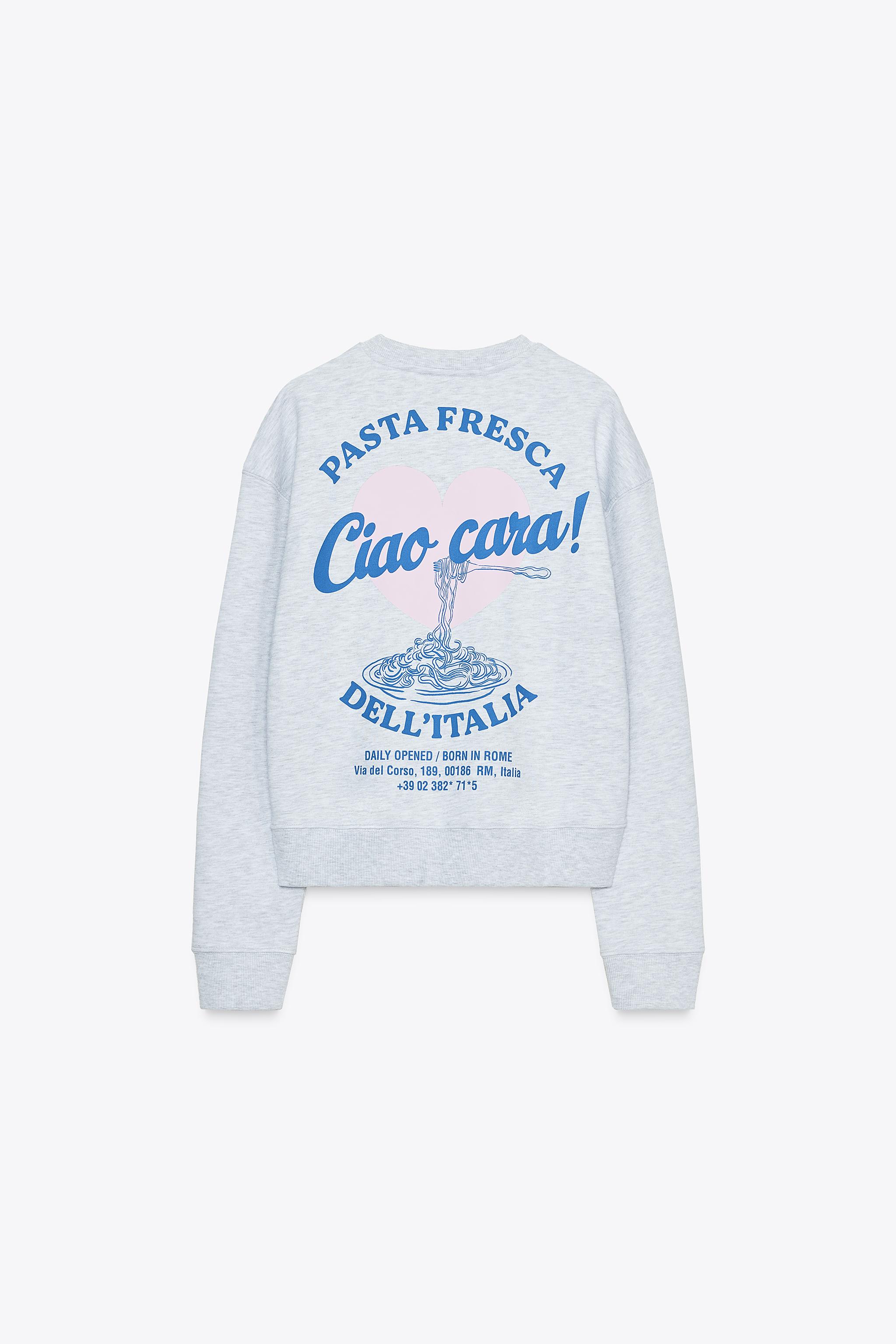 TEXT PRINT SWEATSHIRT
