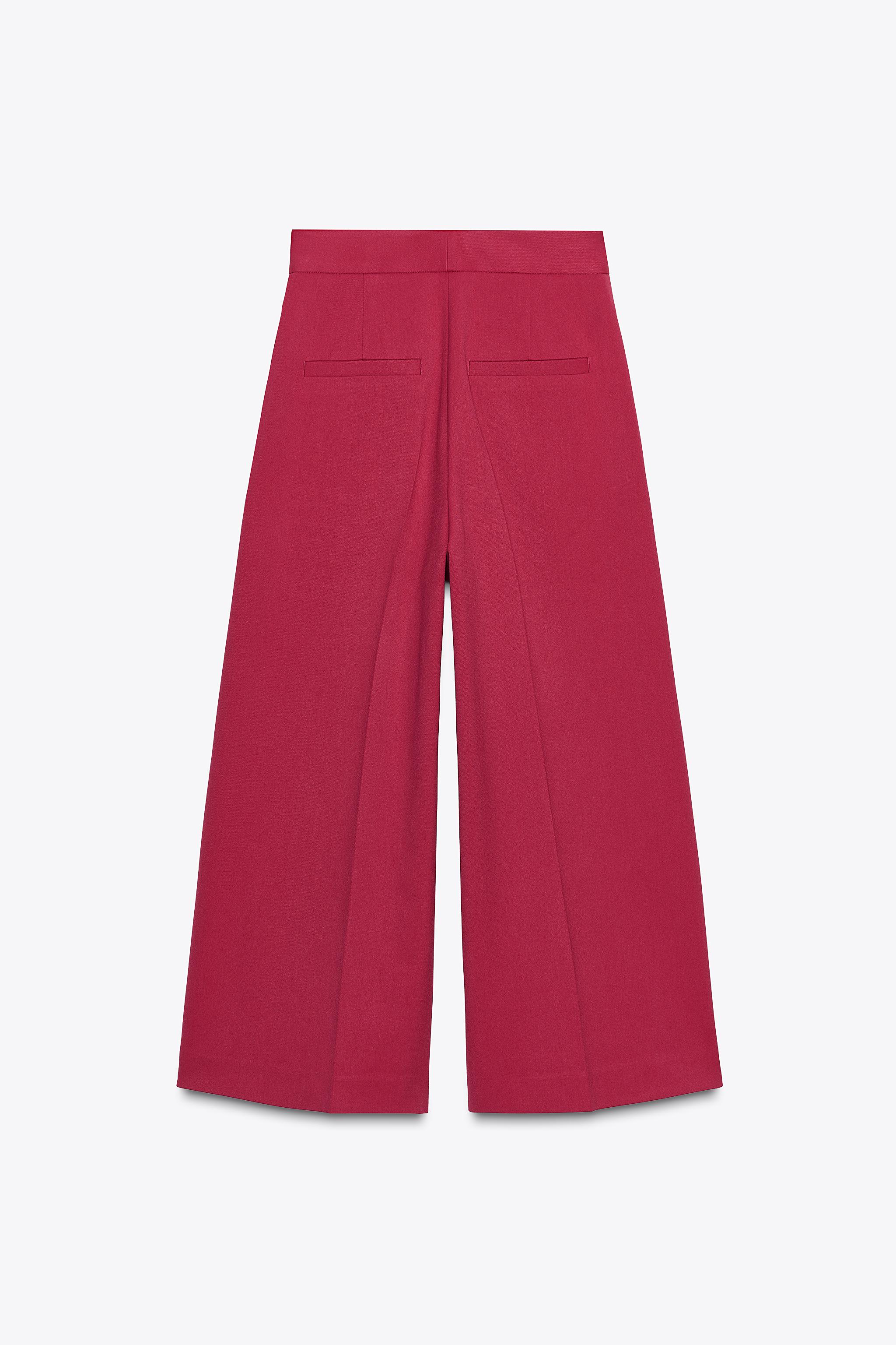 HIGH-WAISTED CULOTTE PANTS
