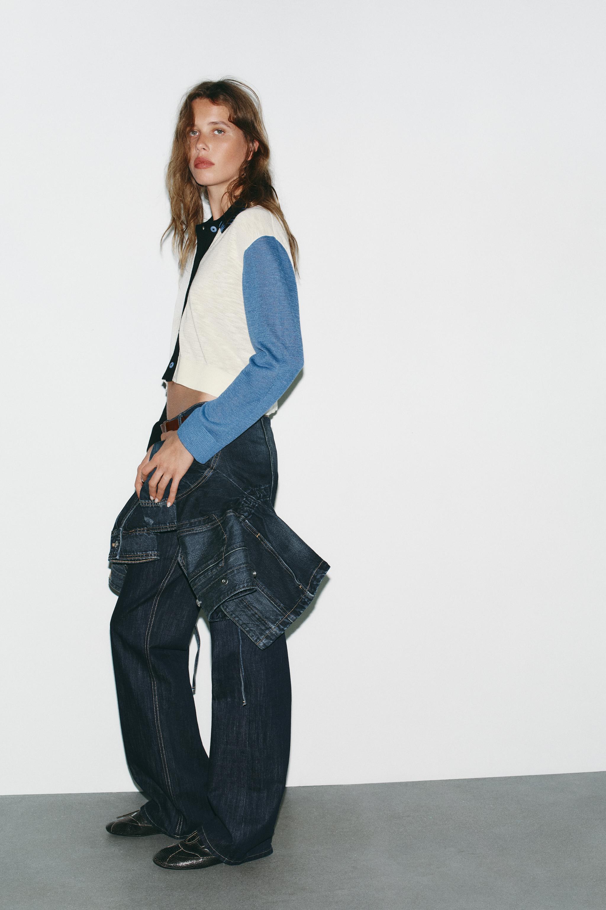 CONTRAST KNIT CARDIGAN