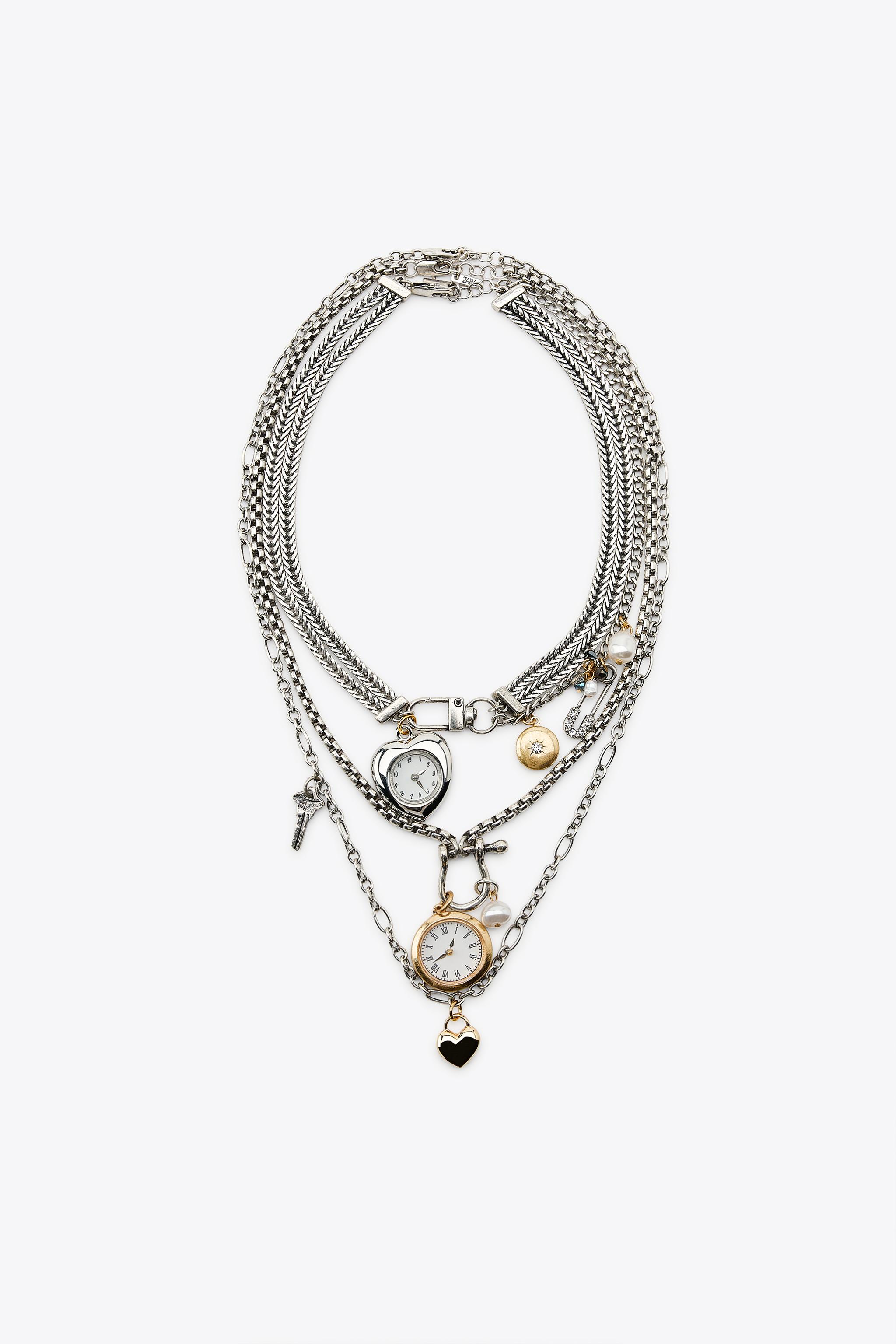 PACK OF 3 WATCH AND CHARM NECKLACES