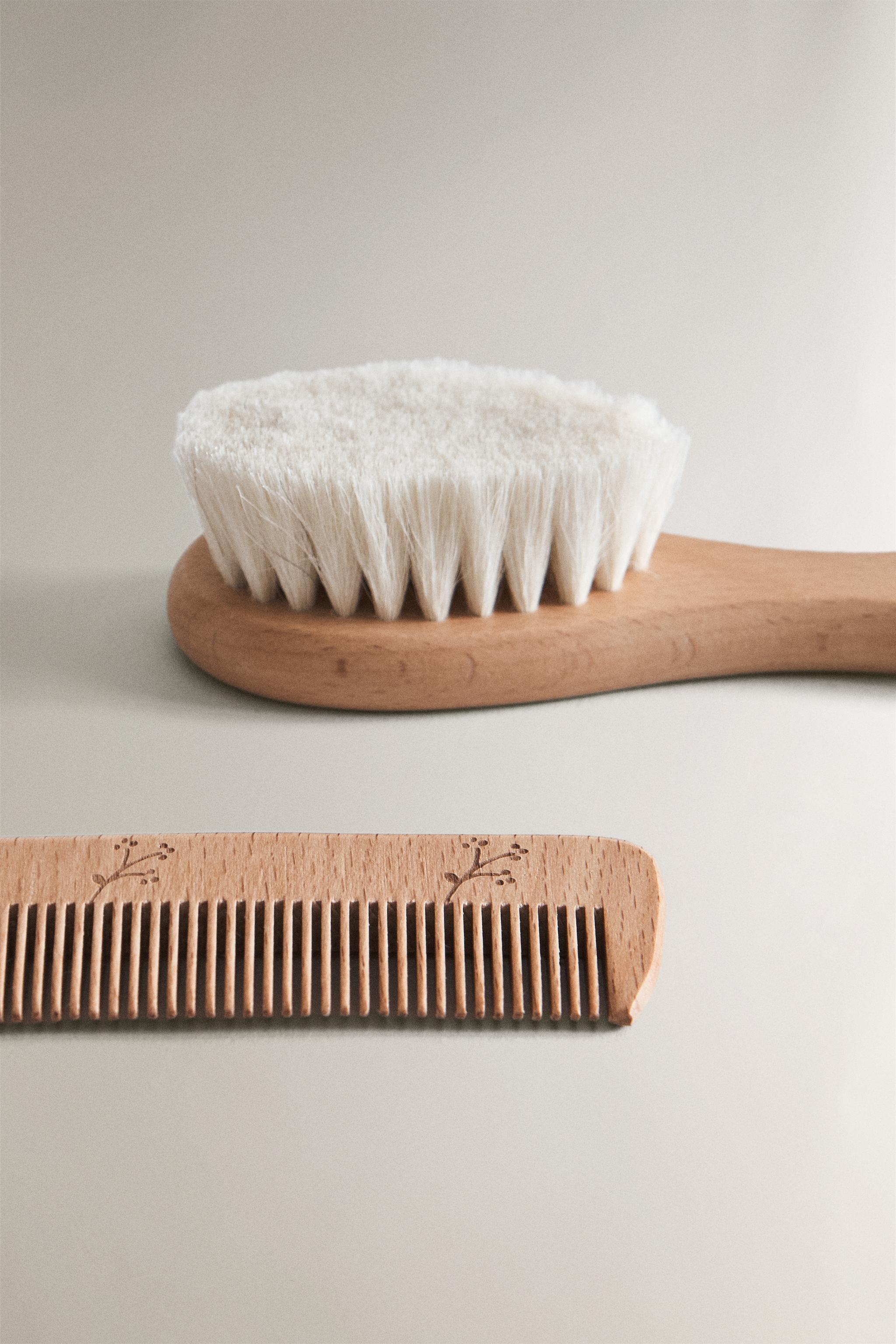 FLORAL BRUSH AND COMB SET