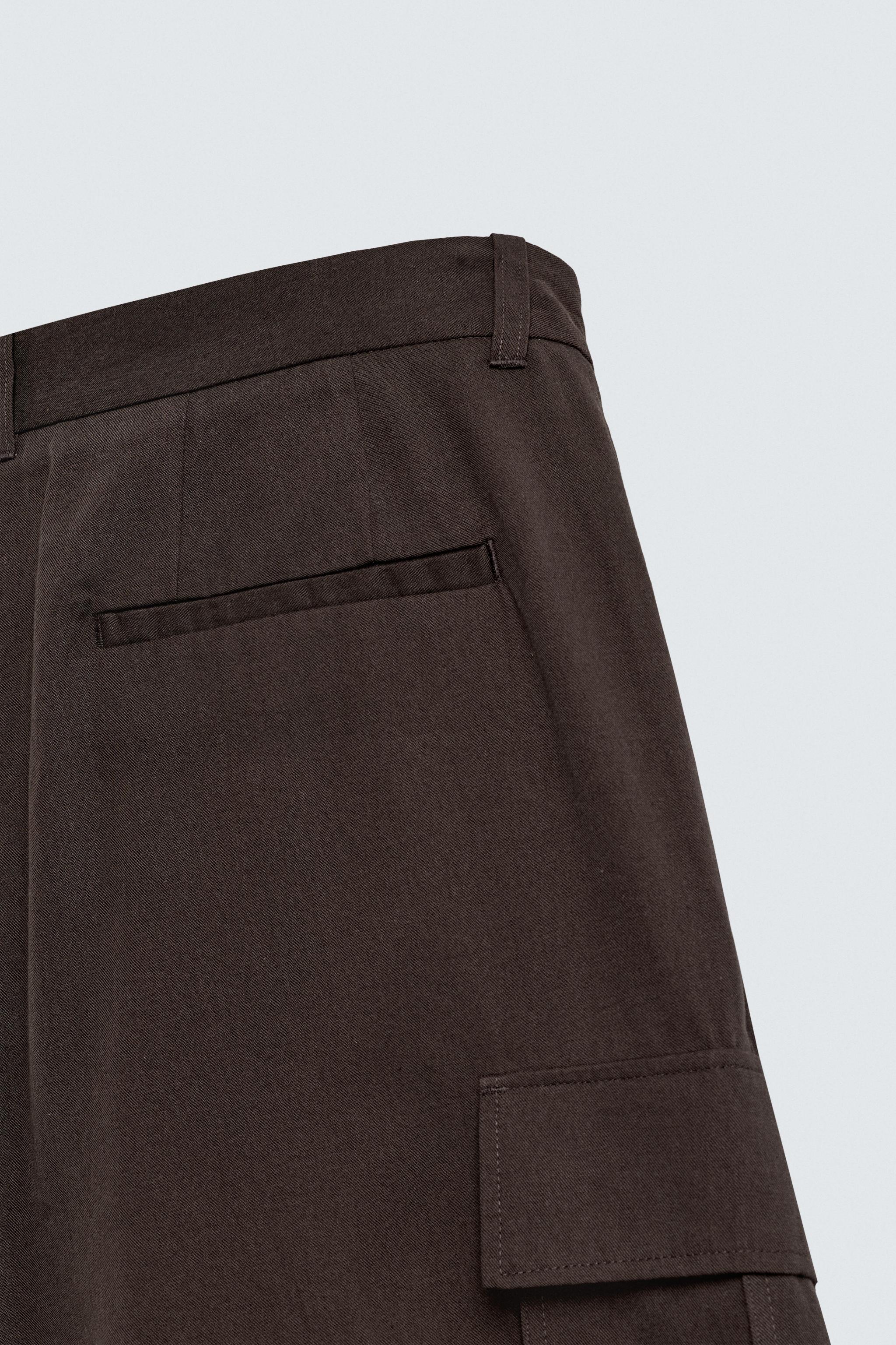 LYOCELL-COTTON CARGO SHORTS