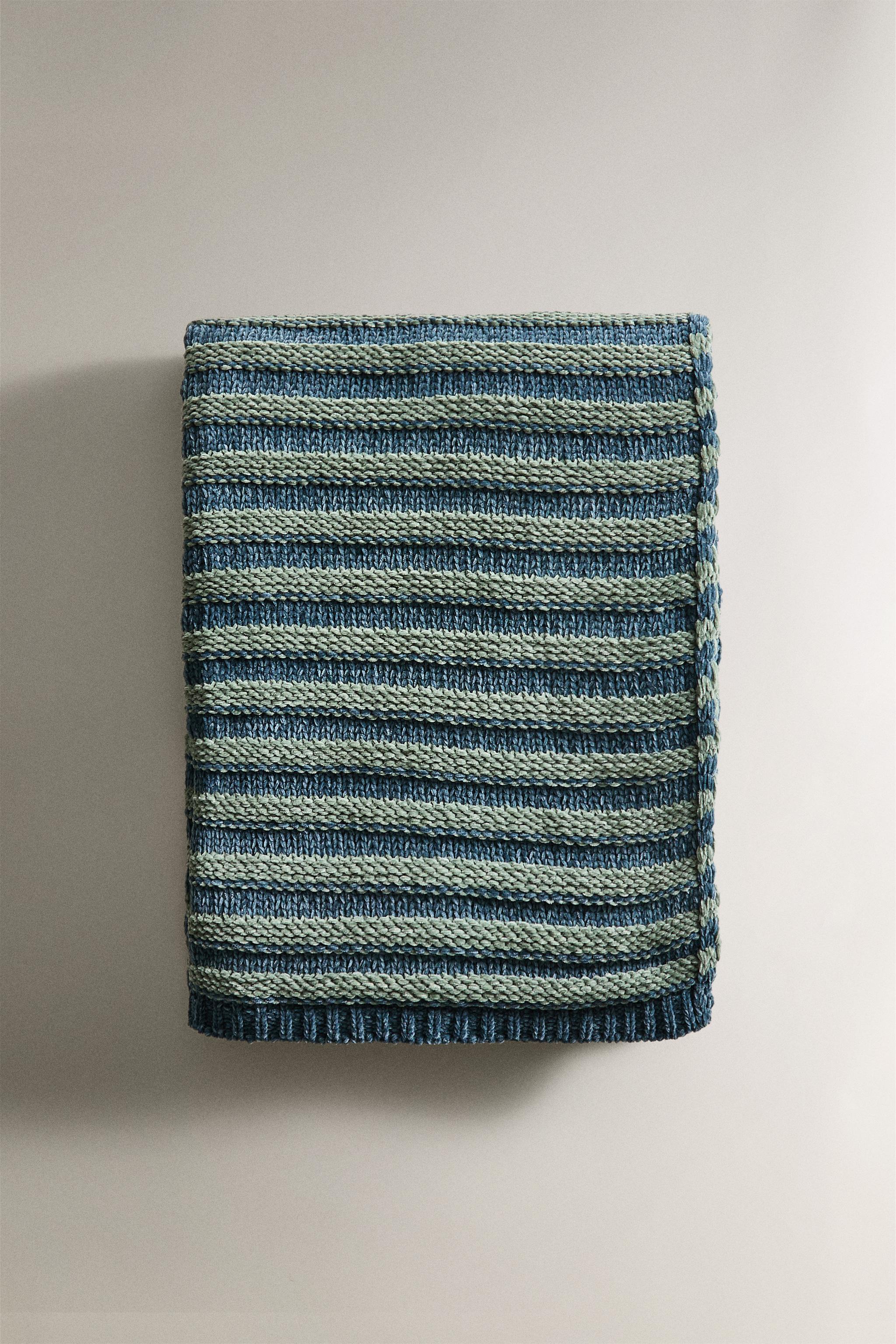 CHILDREN'S STRIPED CHENILLE BLANKET