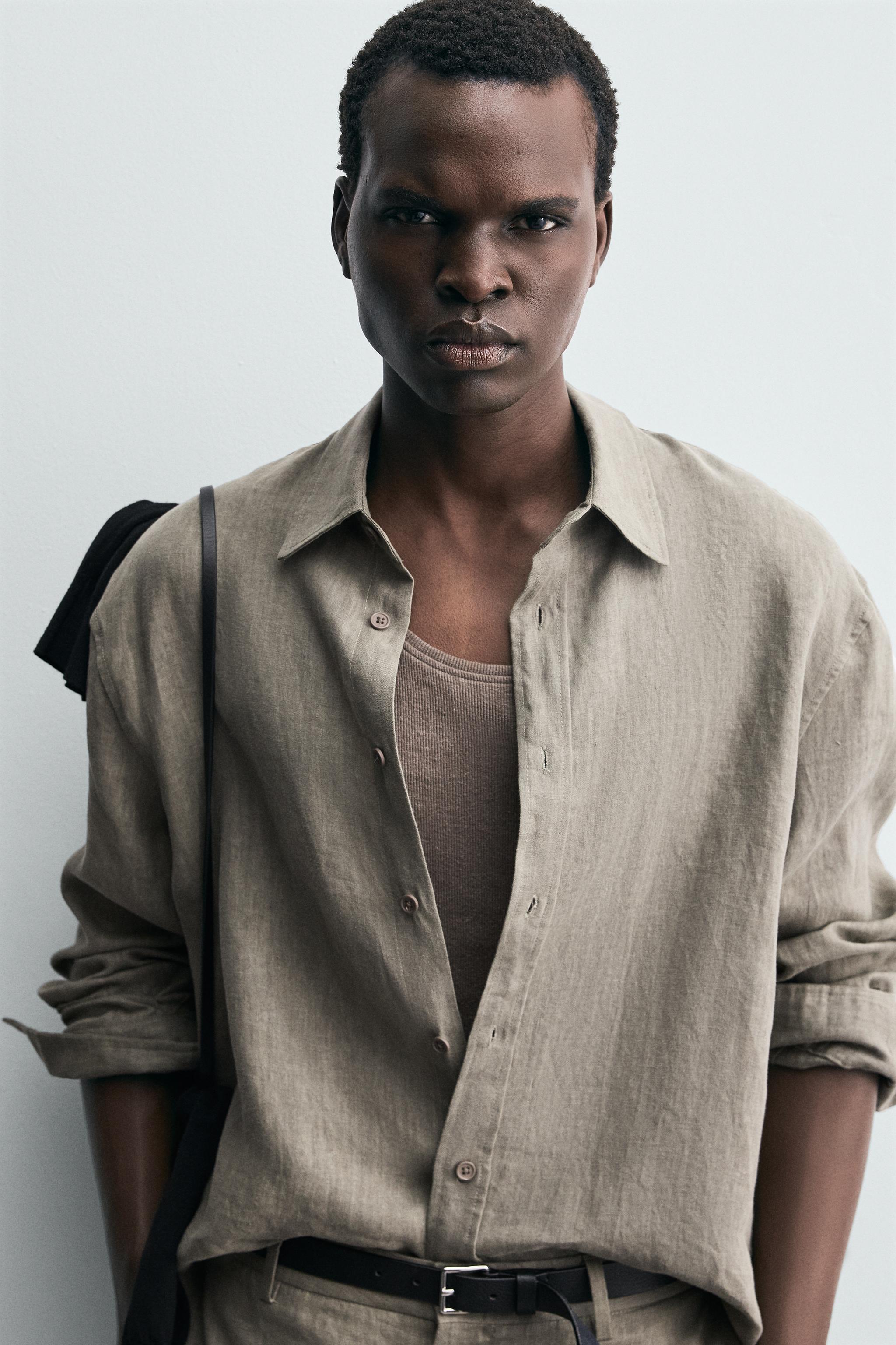 WASHED 100% LINEN SHIRT