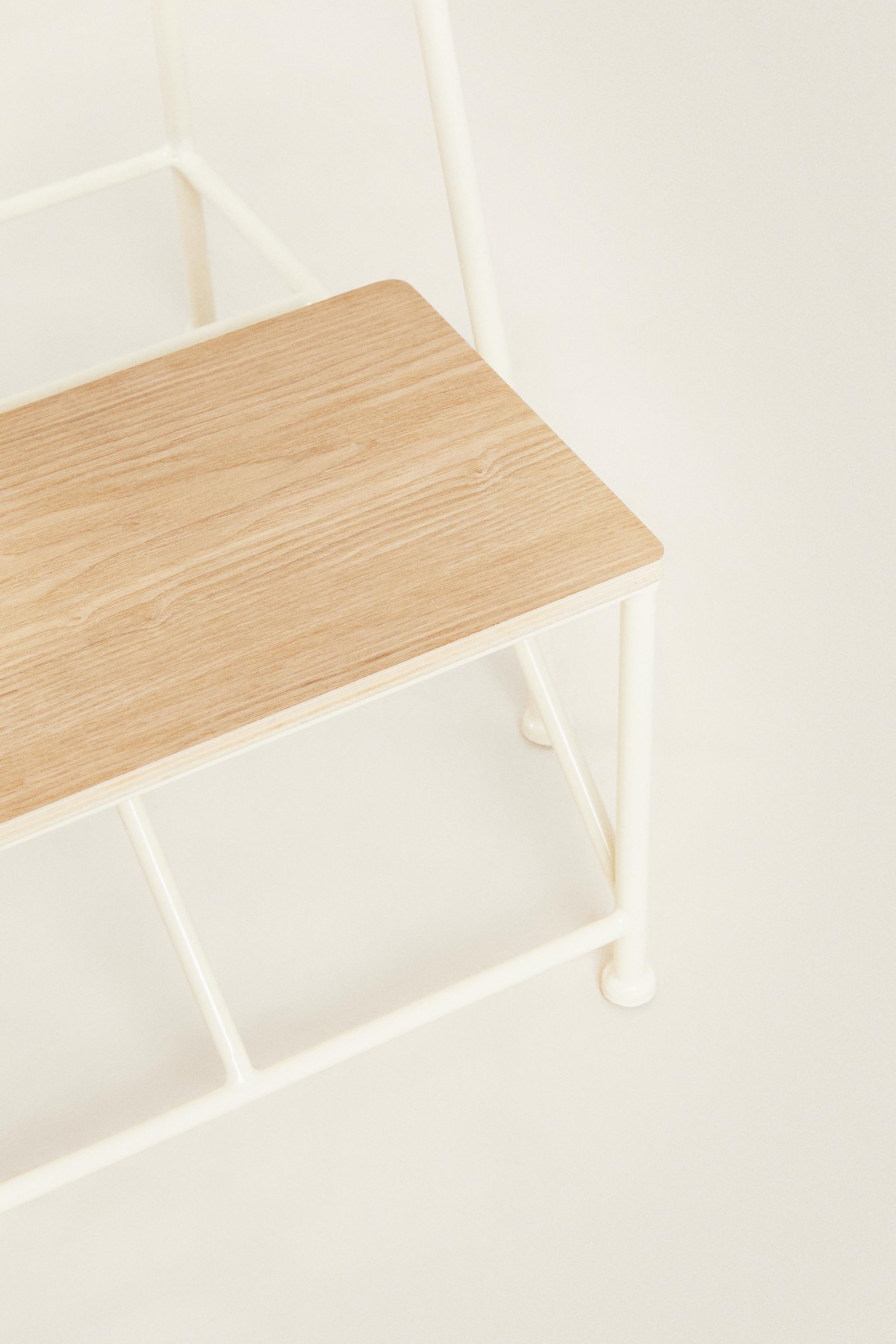 STOOL | TWO-STEP WOODEN LADDER