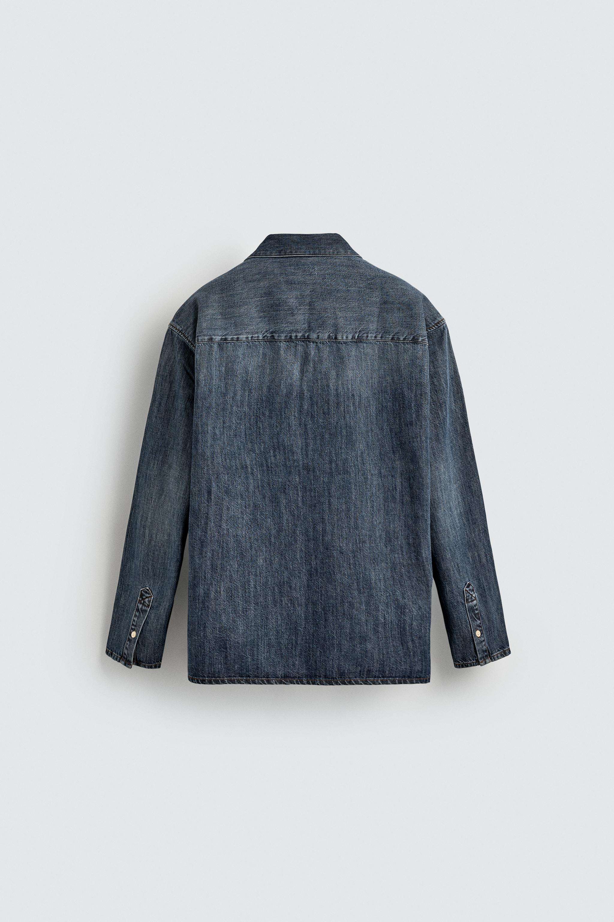 WASHED DENIM OVERSHIRT