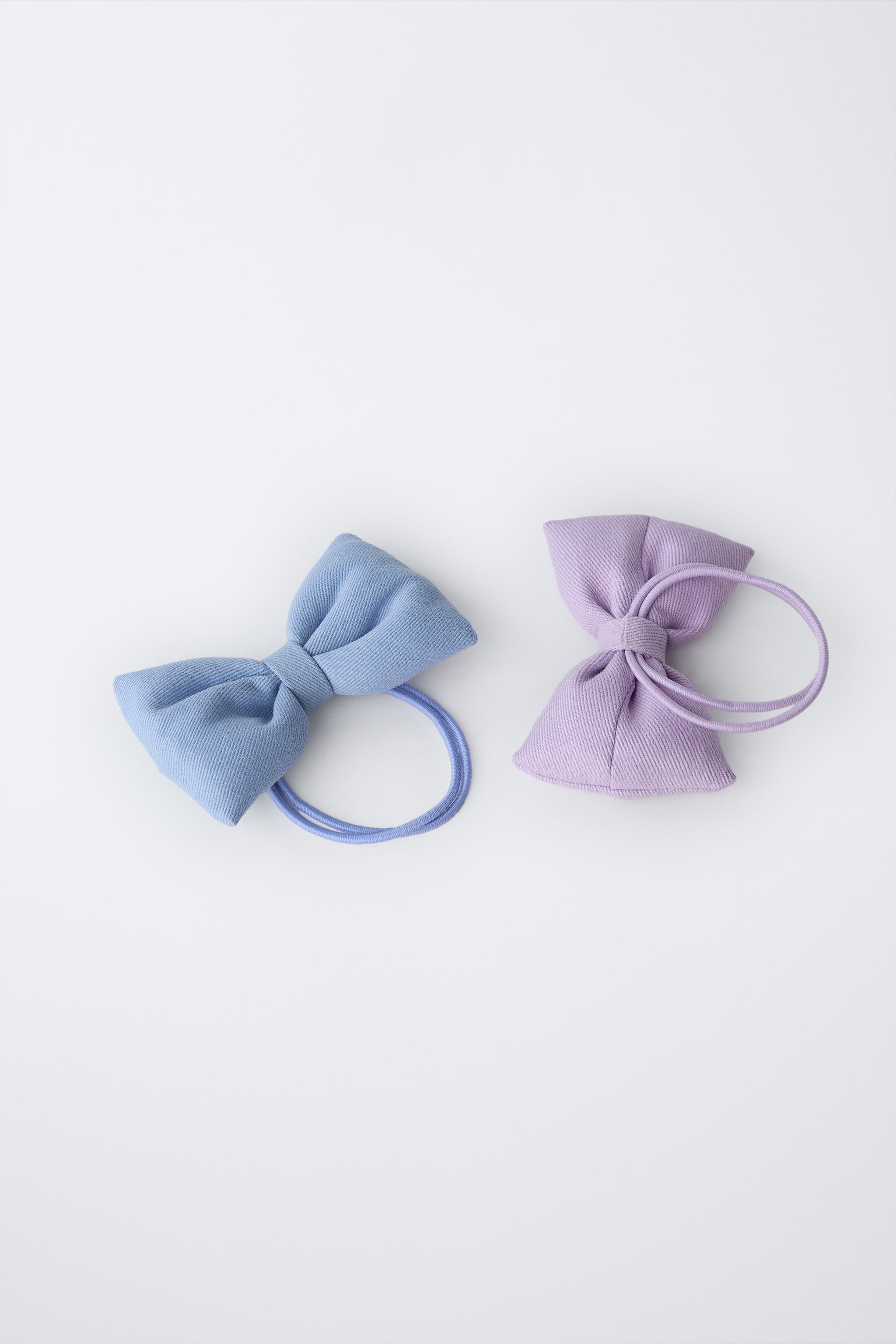 TWO-PACK OF PADDED BOW HAIR TIES