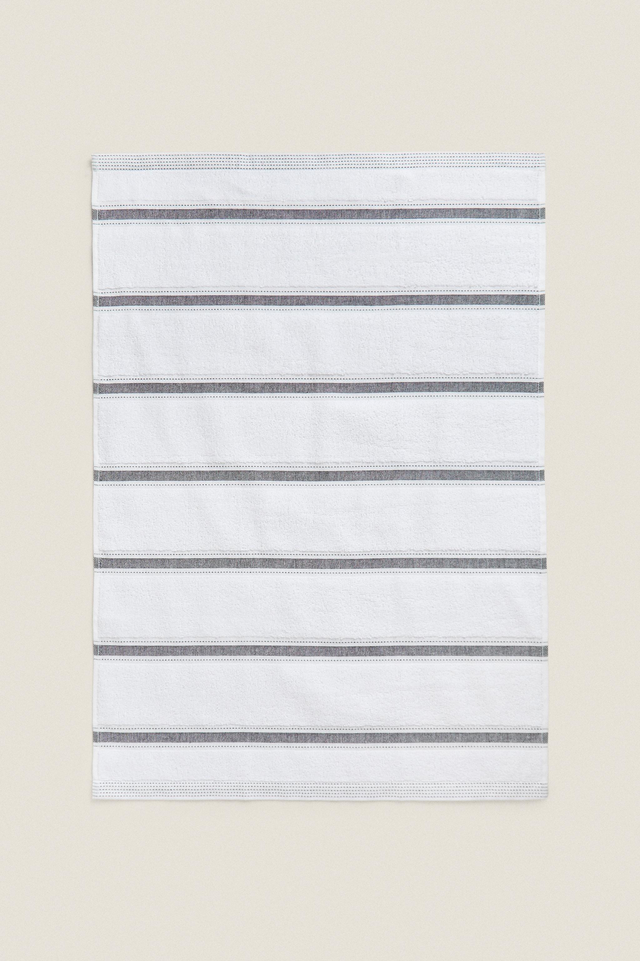 STRIPED COTTON TERRYCLOTH KITCHEN TOWEL