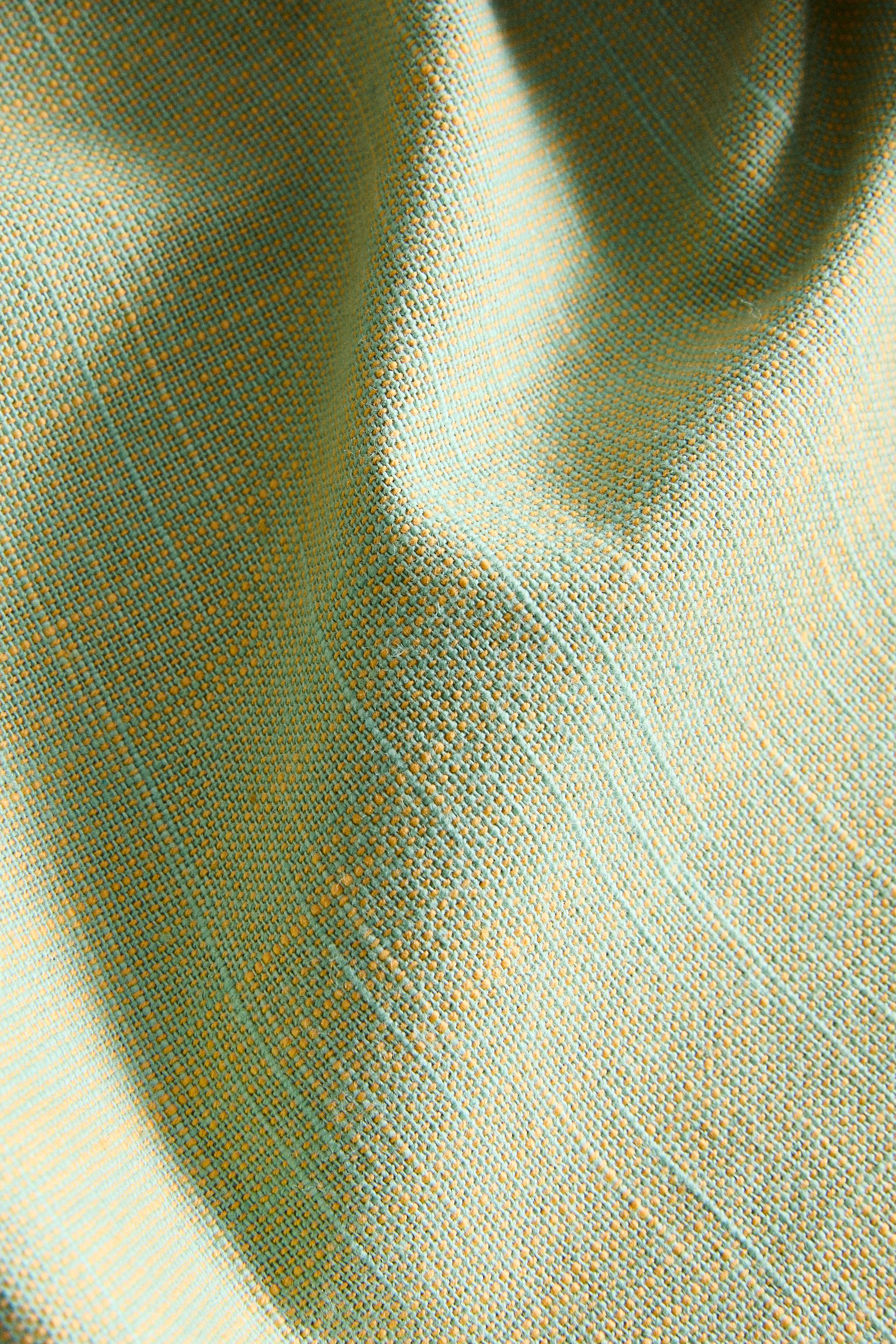 COTTON TABLECLOTH WITH CONTRAST BORDER