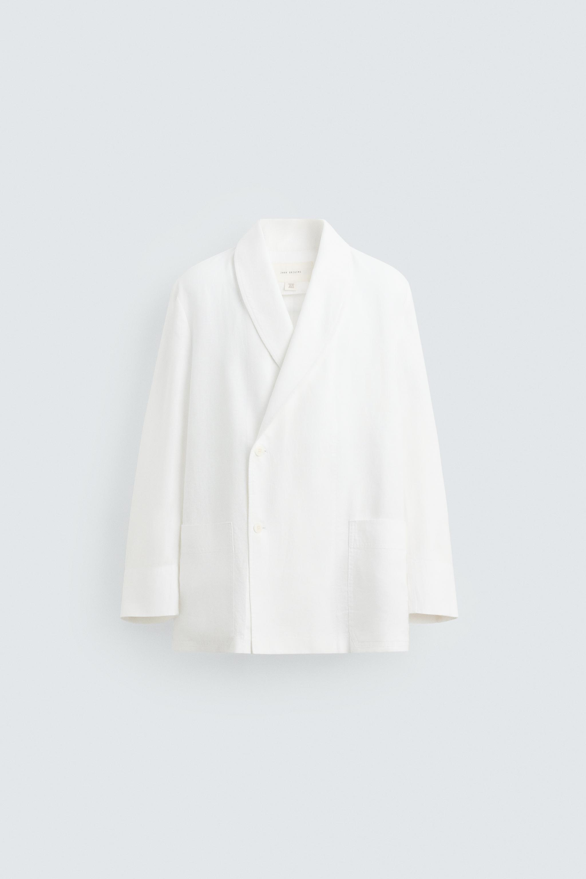 RELAXED FIT LINEN BLAZER