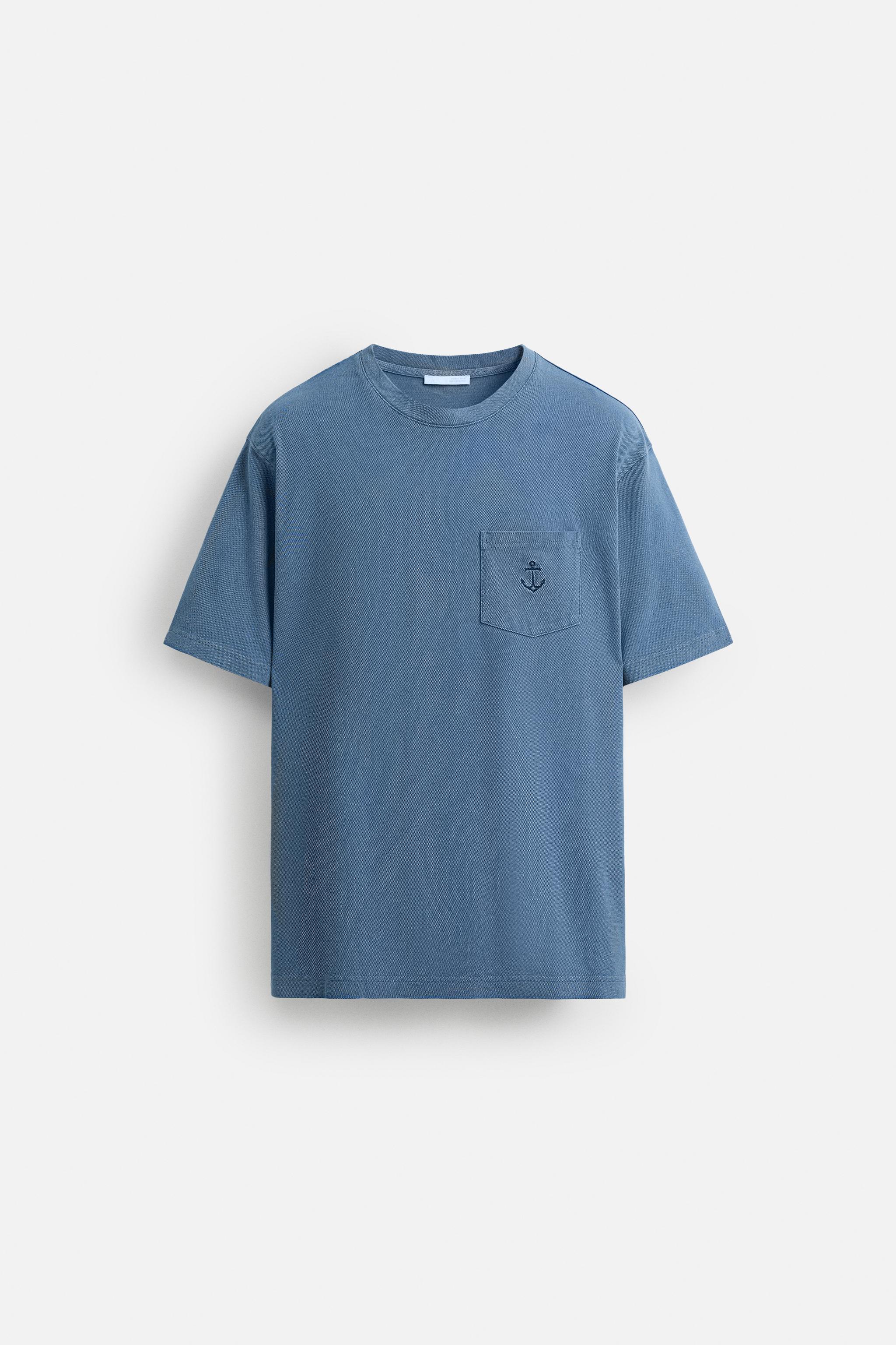 EMBROIDERED PIQUÉ T-SHIRT
