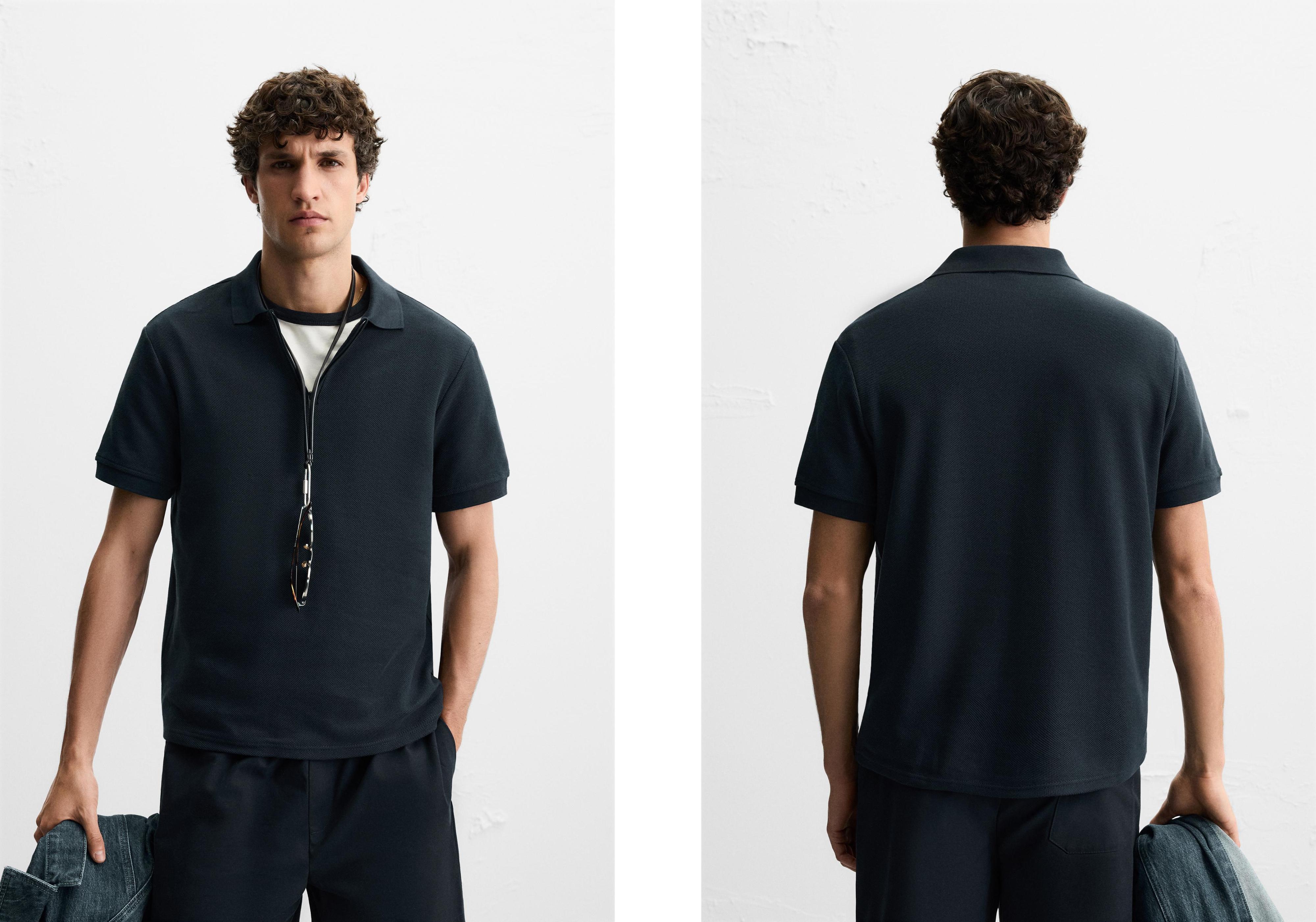 QUARTER ZIP POLO