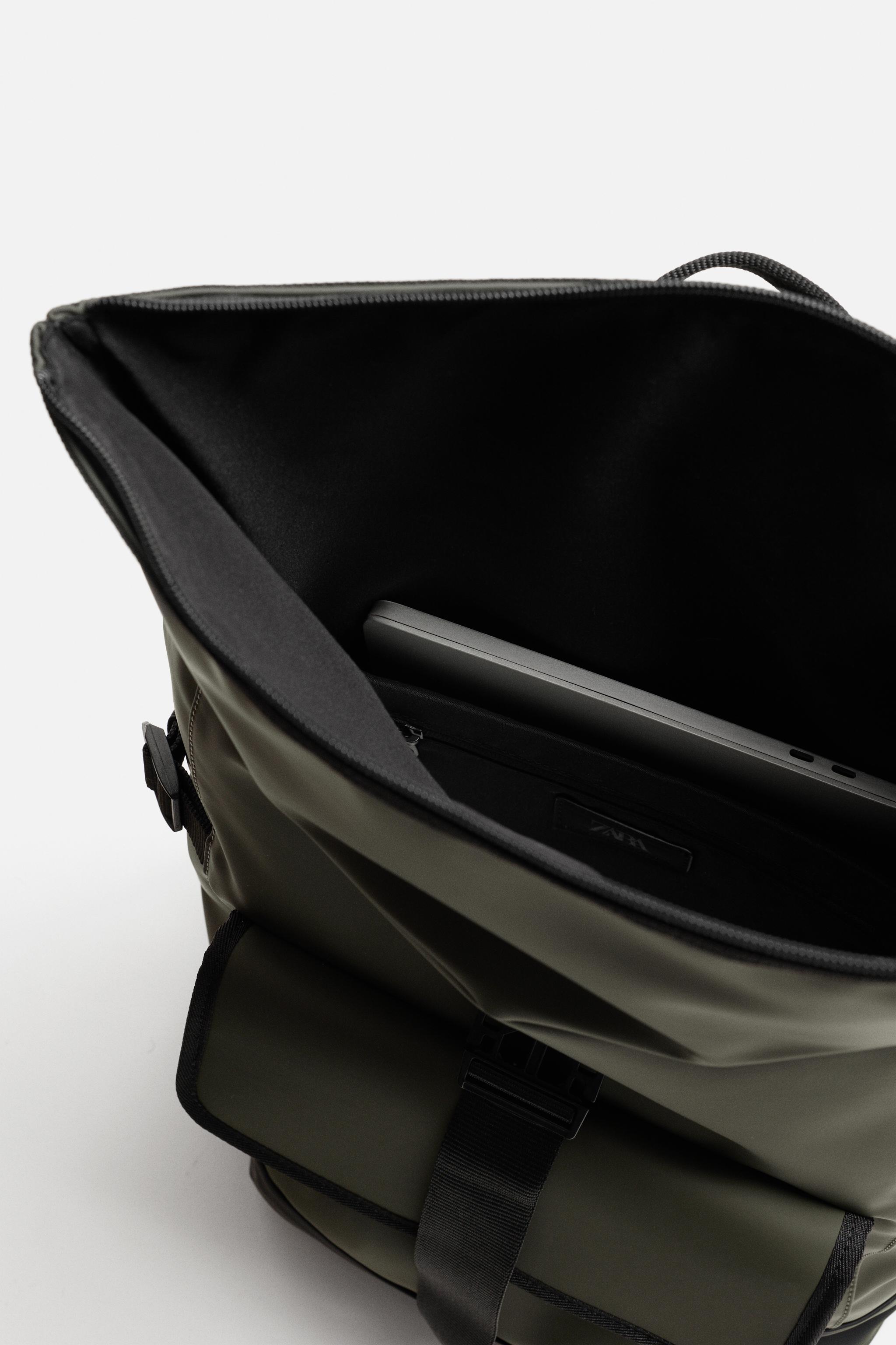 RUBBERIZED FLAP BACKPACK