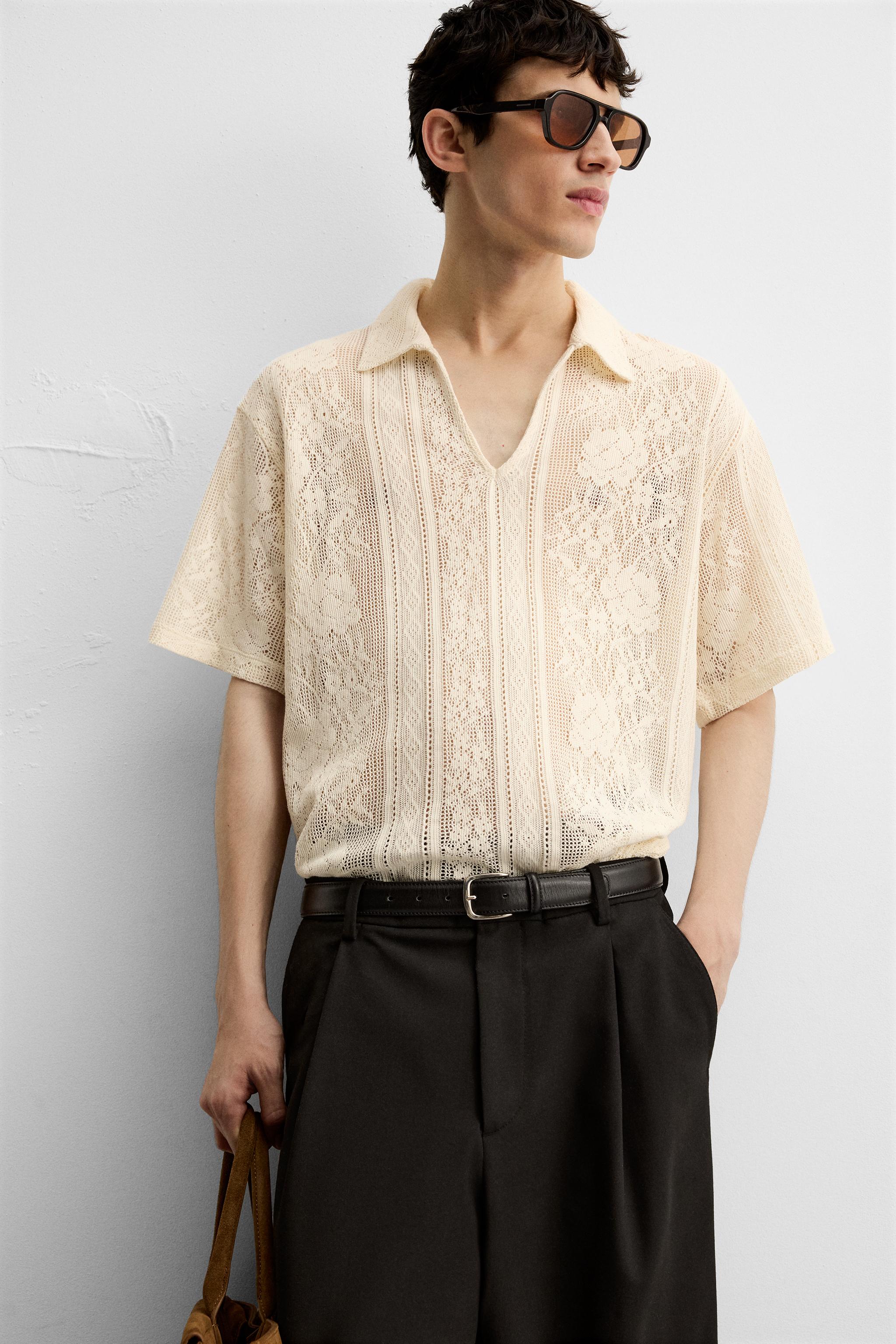 JACQUARD TEXTURED POLO