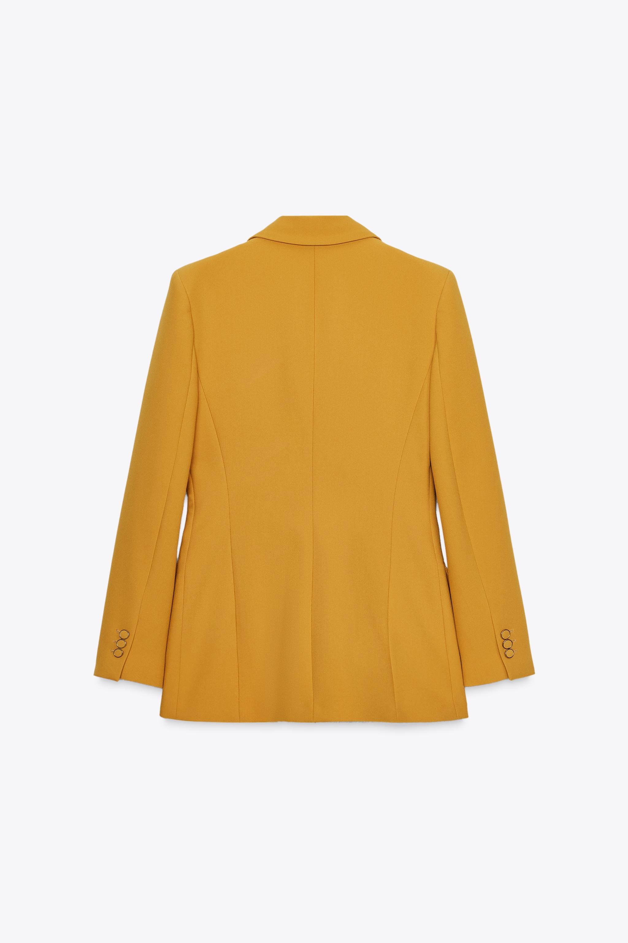 DOUBLE BREASTED BLAZER WITH SHOULDER PADS