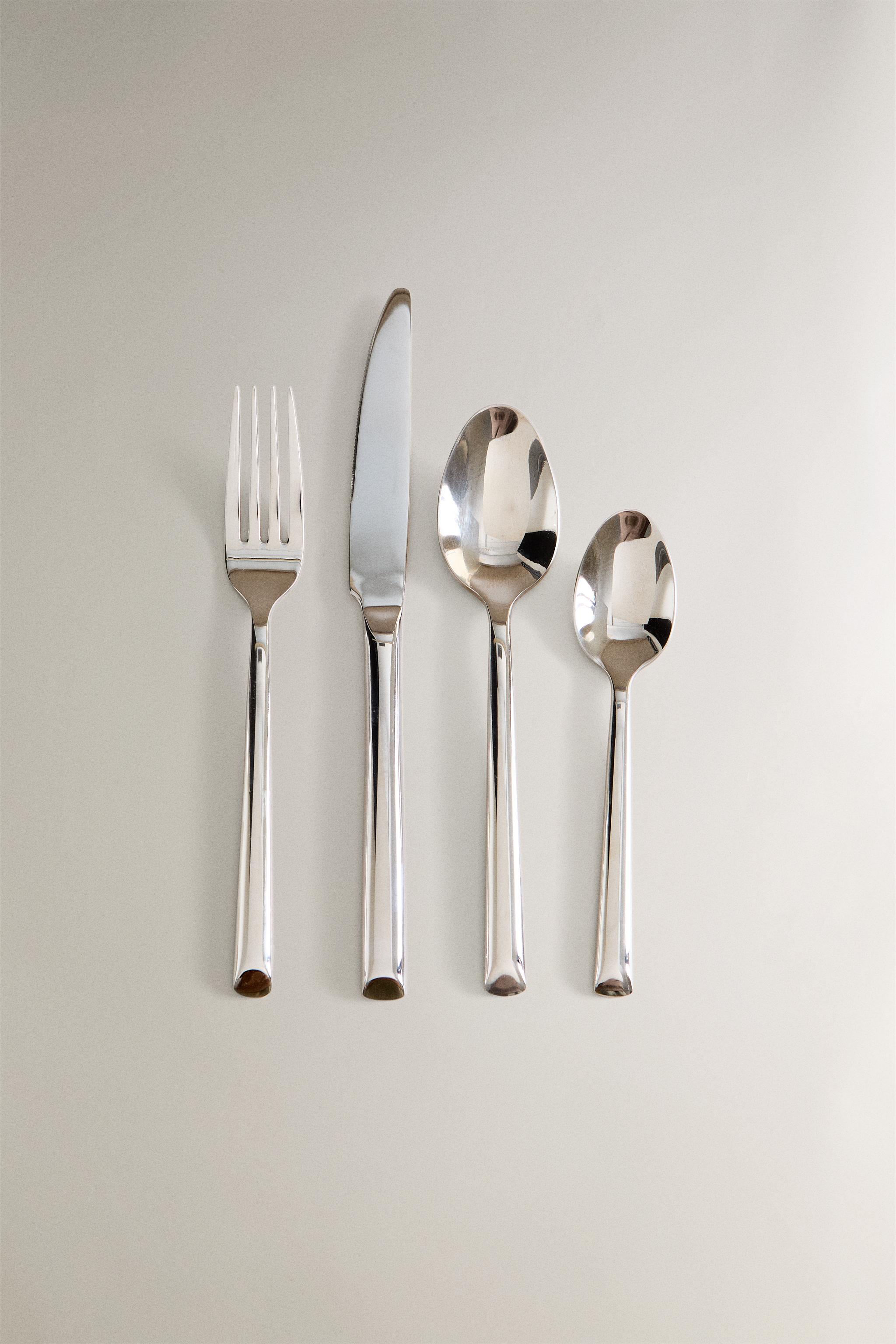 4-PIECE FORGED STEEL FLATWARE SET