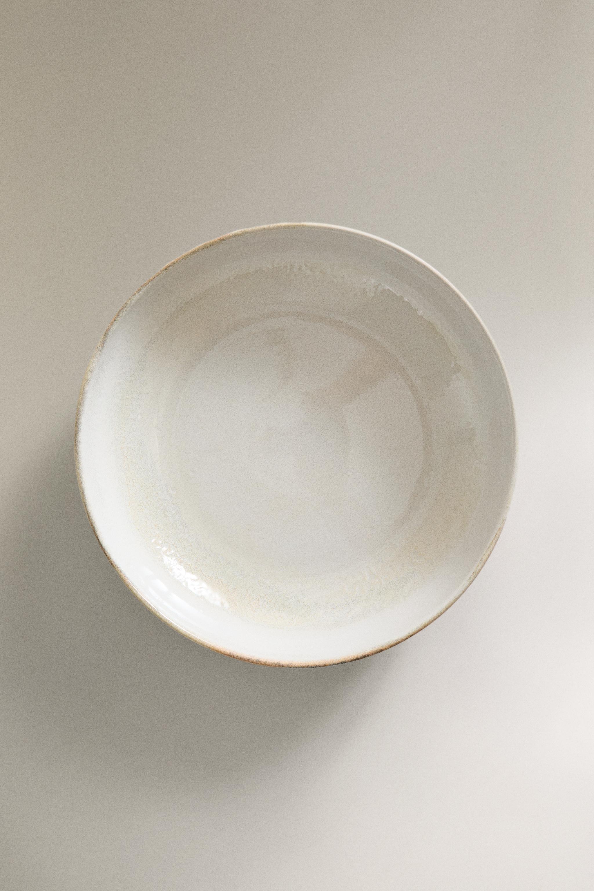 LARGE ECRU SALAD BOWL