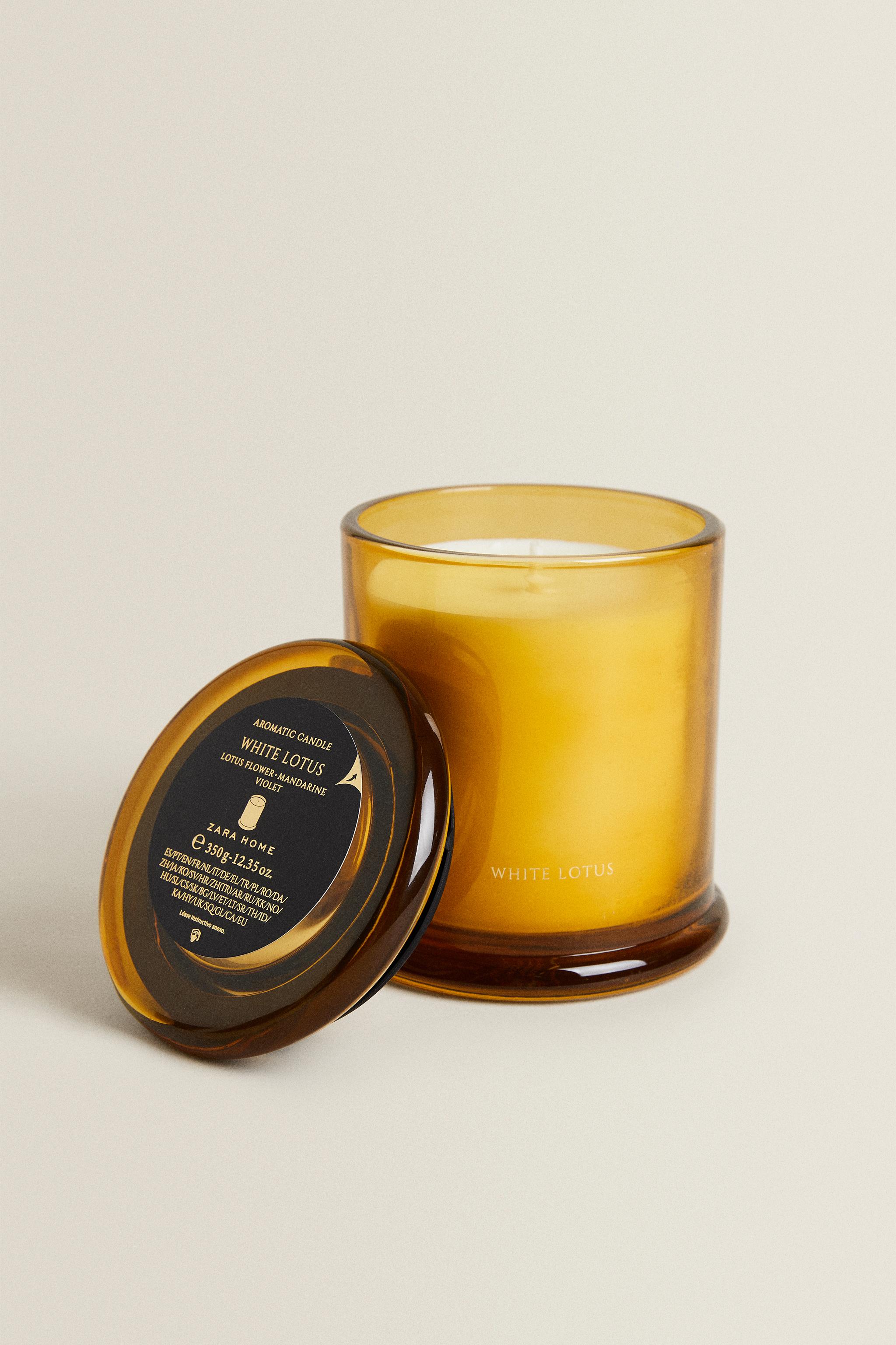 (350 G) WHITE LOTUS SCENTED CANDLE