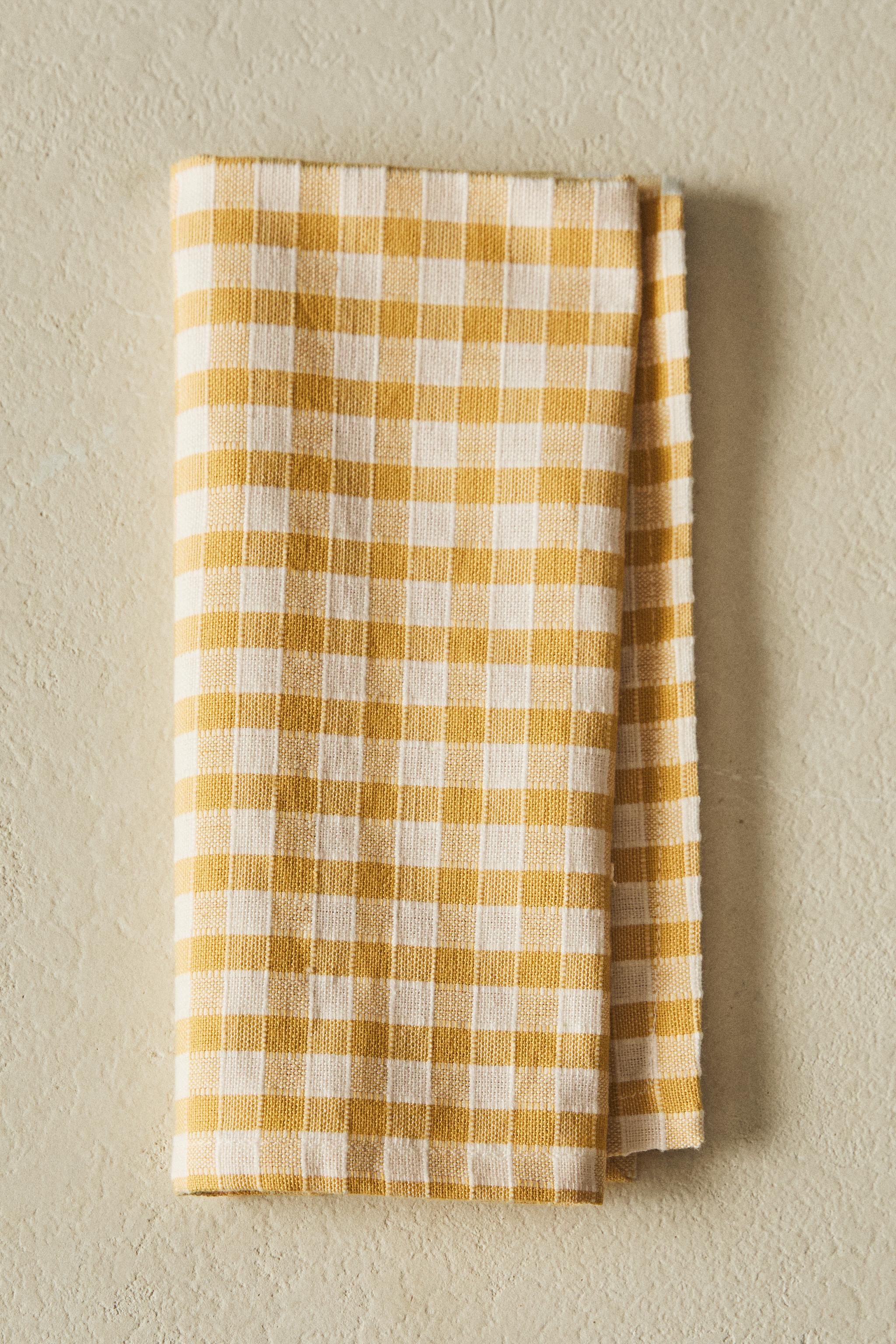 SET OF GINGHAM COTTON NAPKINS (SET OF 2)