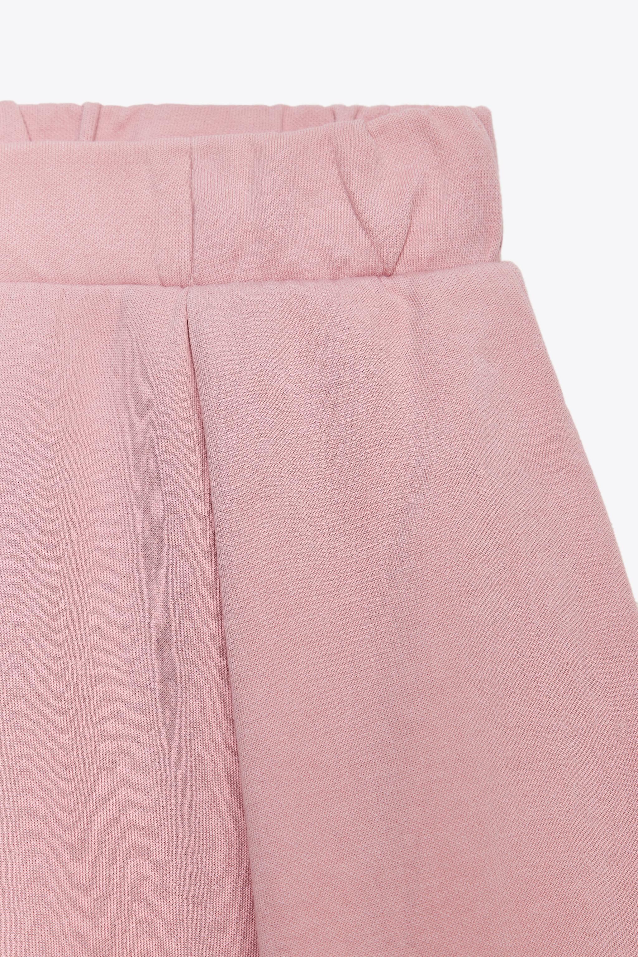 WASHED EFFECT INTERLOCK PANTS