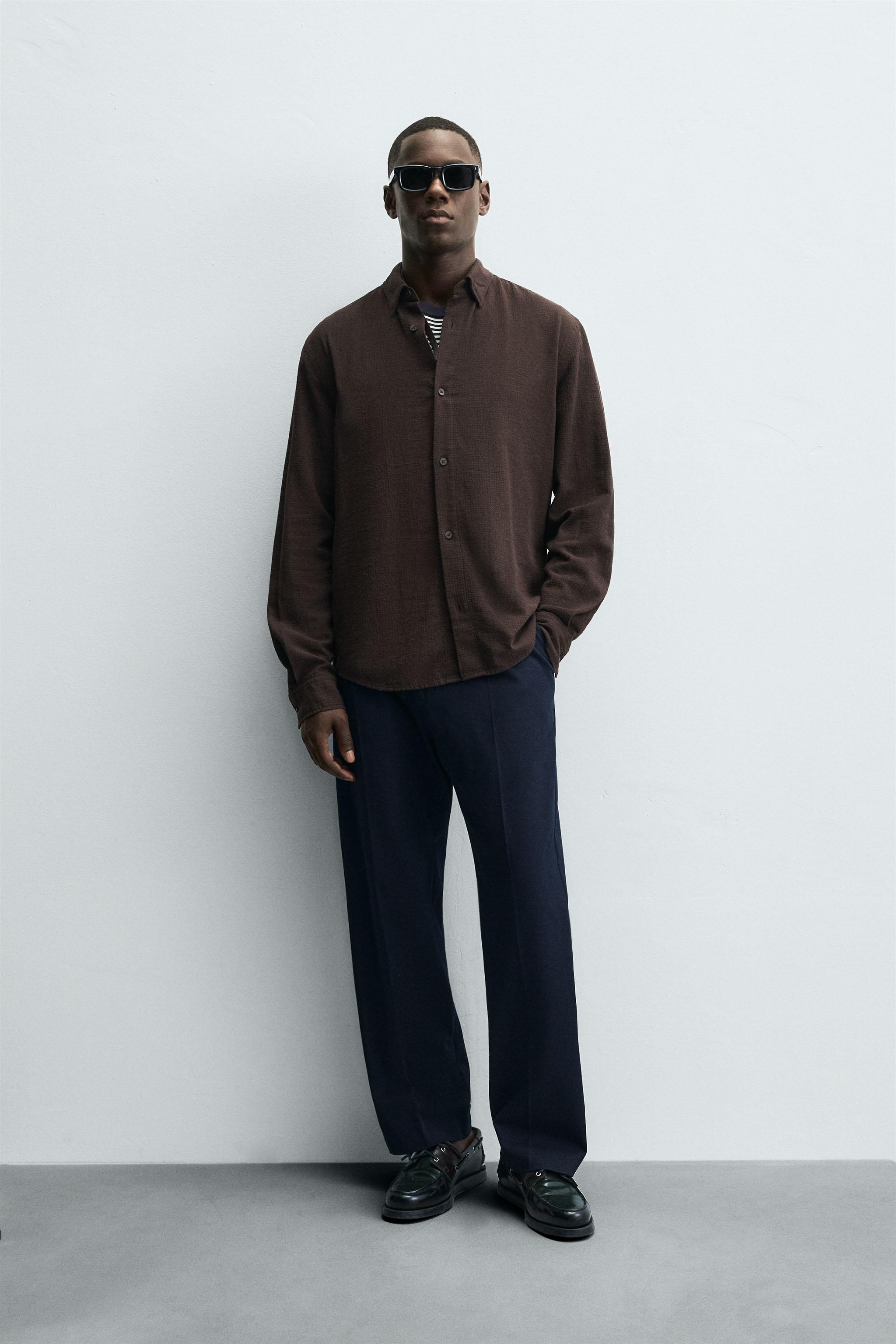 TEXTURED CHECKERED SHIRT