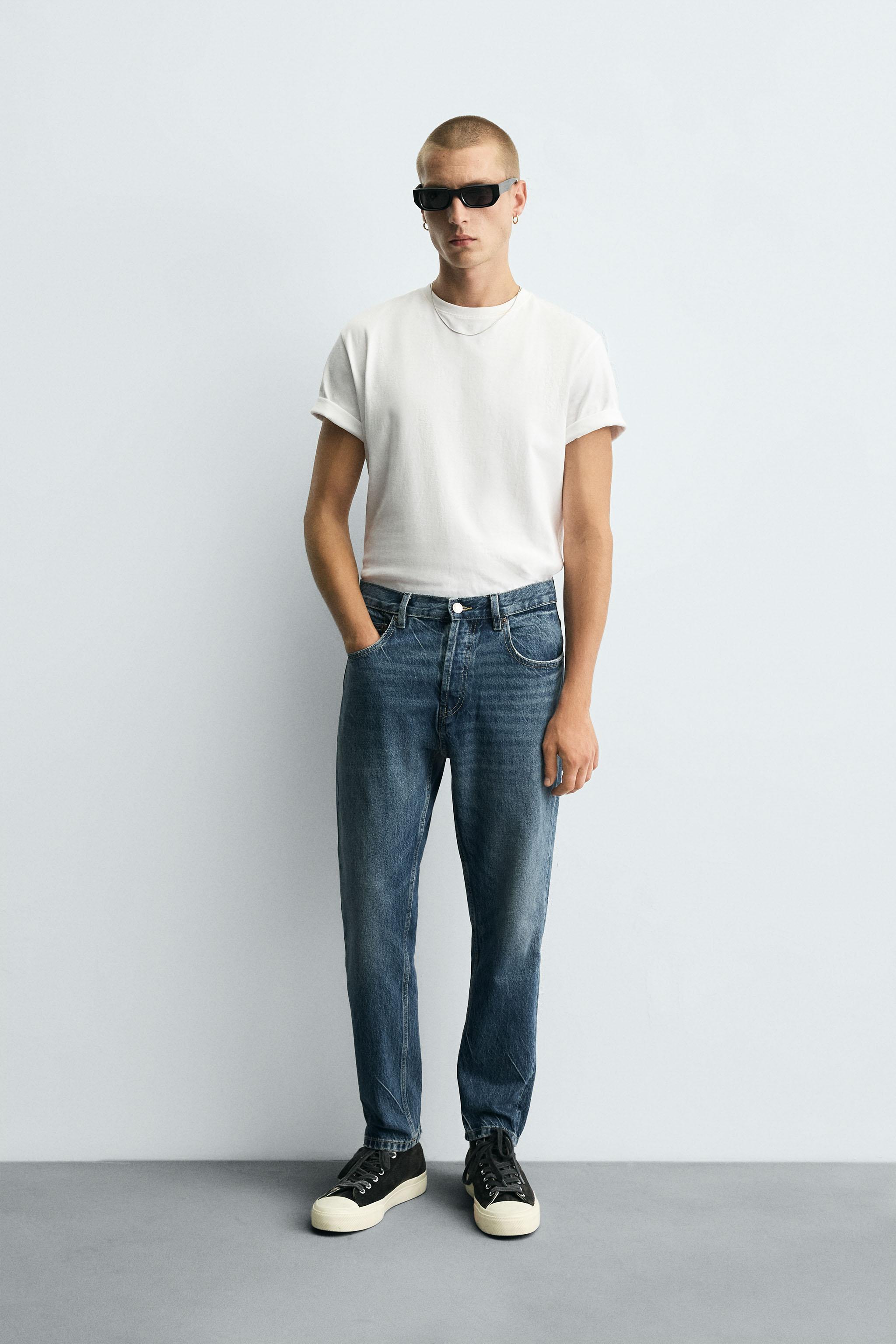 SLIM CROPPED FIT JEANS