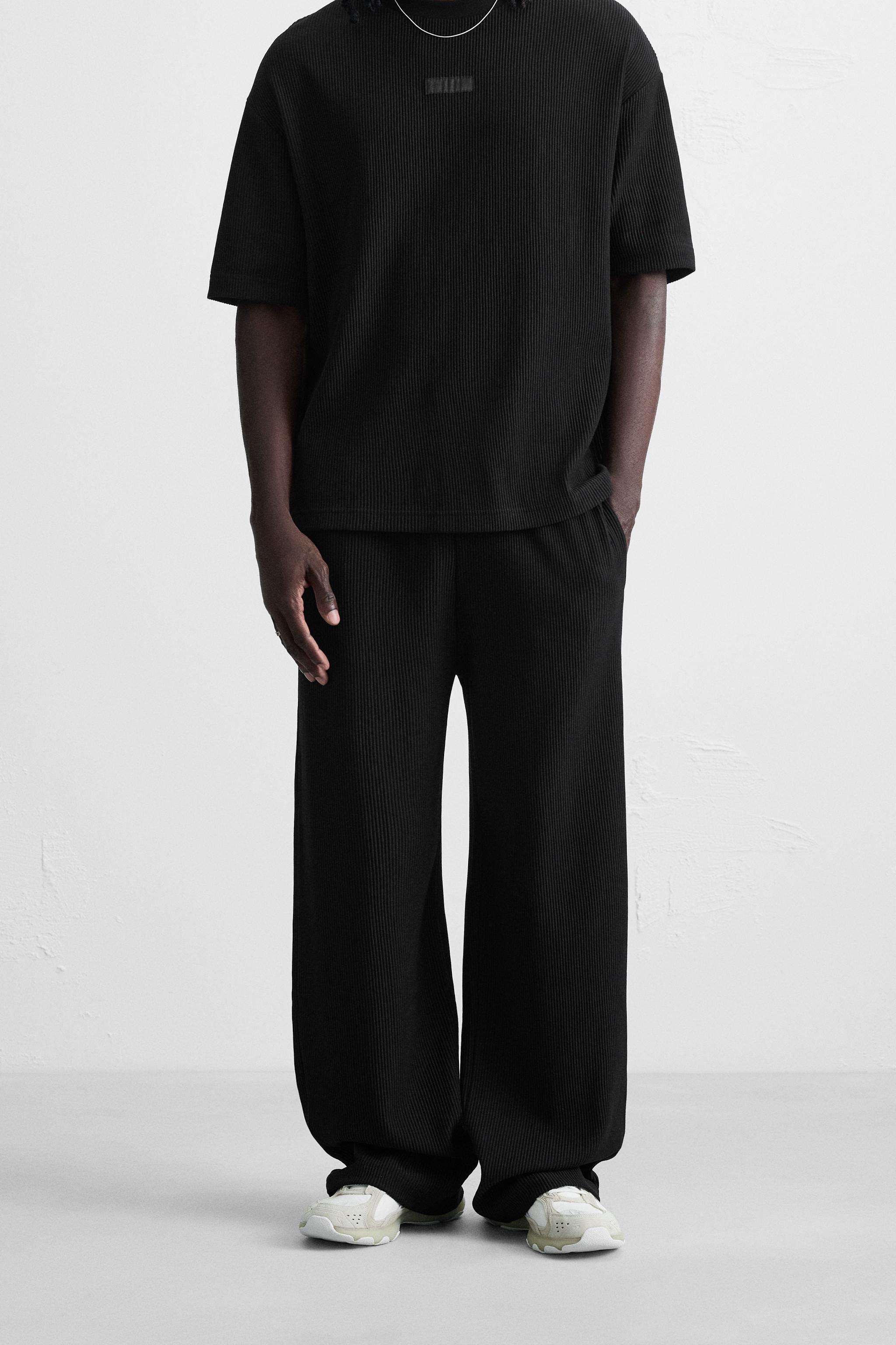 VERTICAL TEXTURED JOGGER PANTS