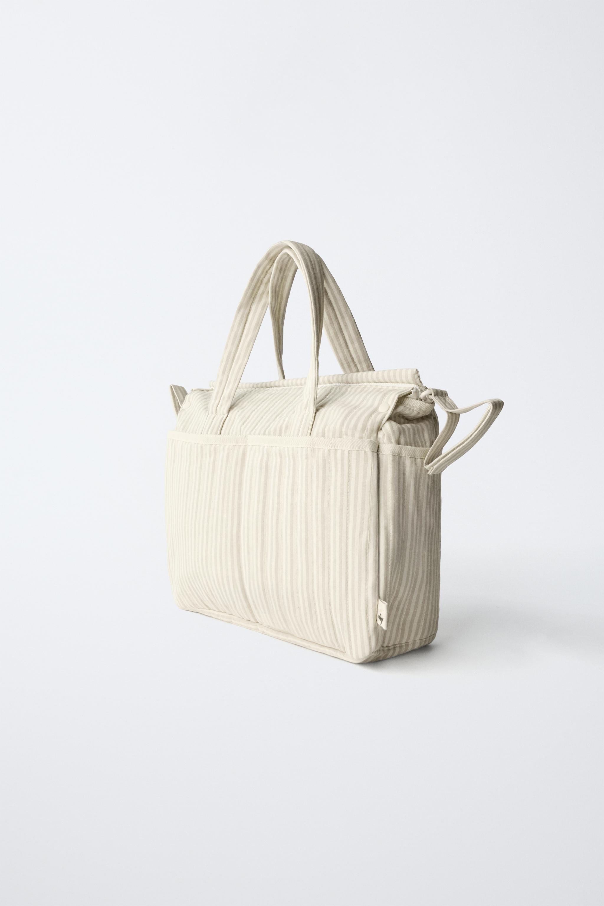 STRIPED MATERNITY BAG