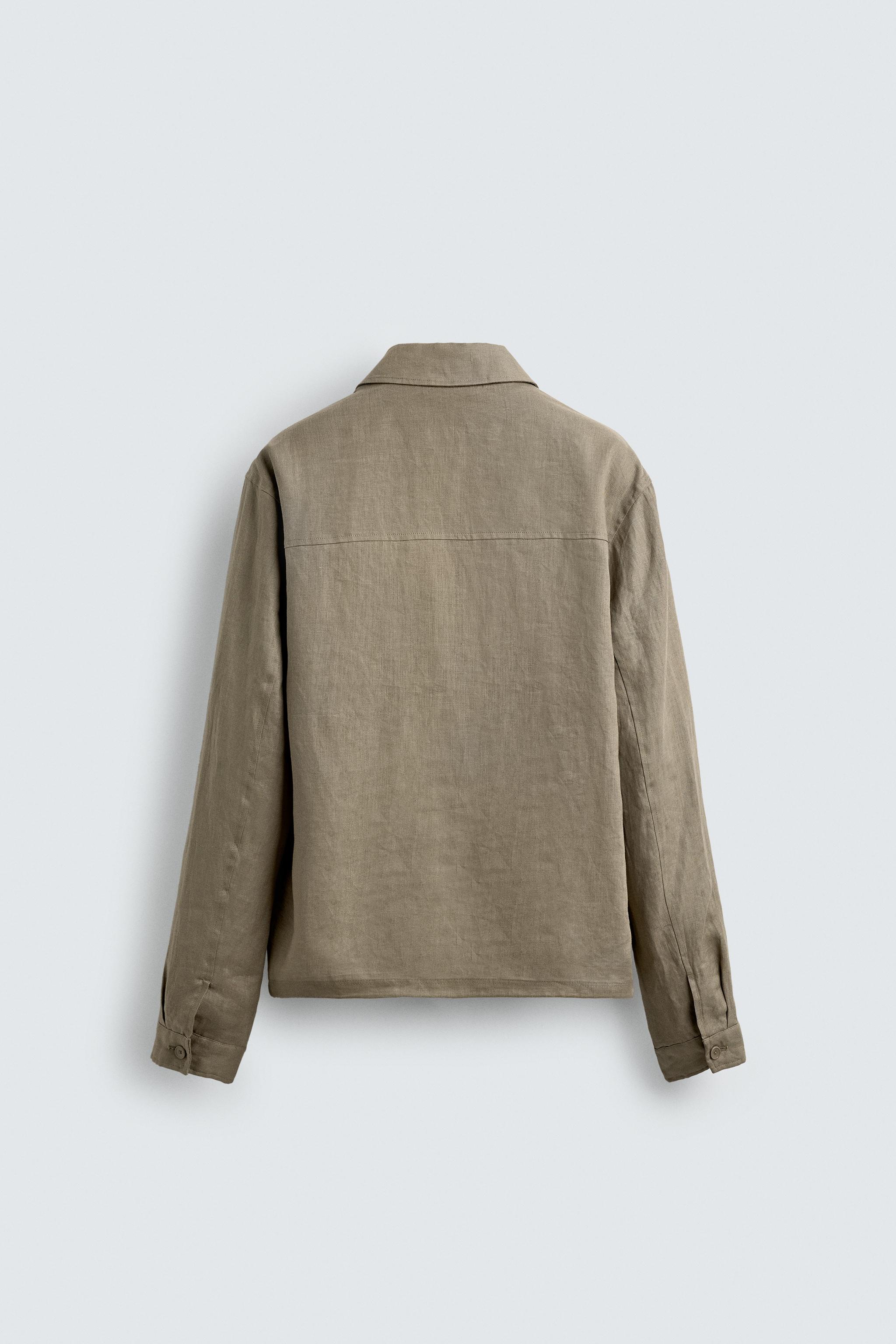 100% LINEN OVERSHIRT
