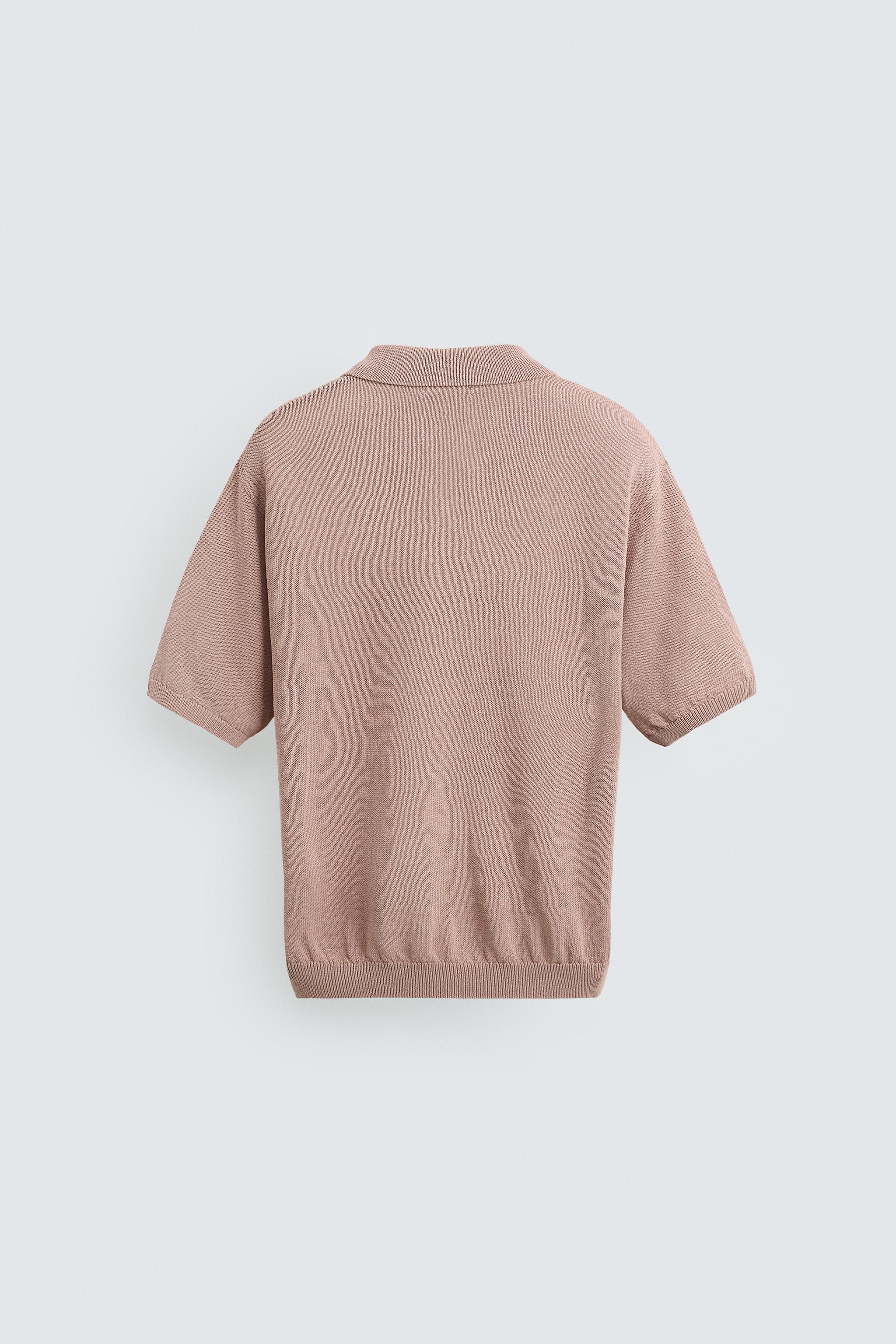 TEXTURED KNIT POLO SHIRT