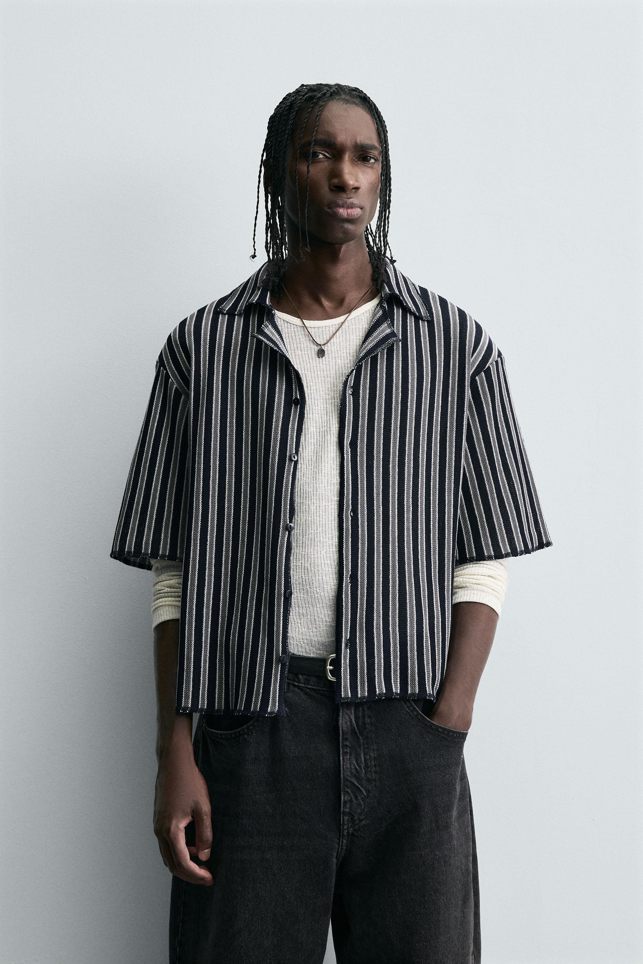 STRIPED JACQUARD SHIRT