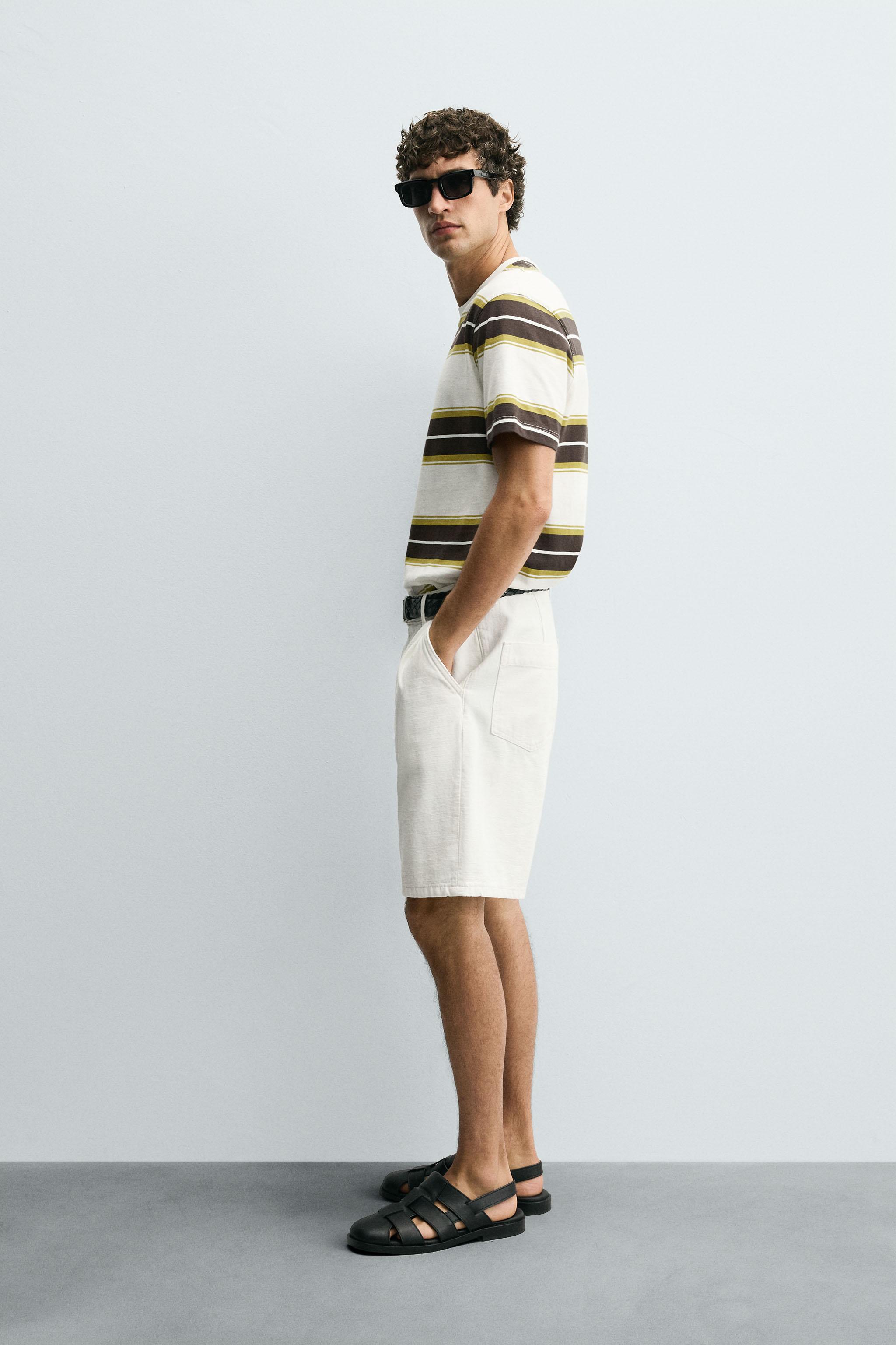 STRIPED JACQUARD T-SHIRT