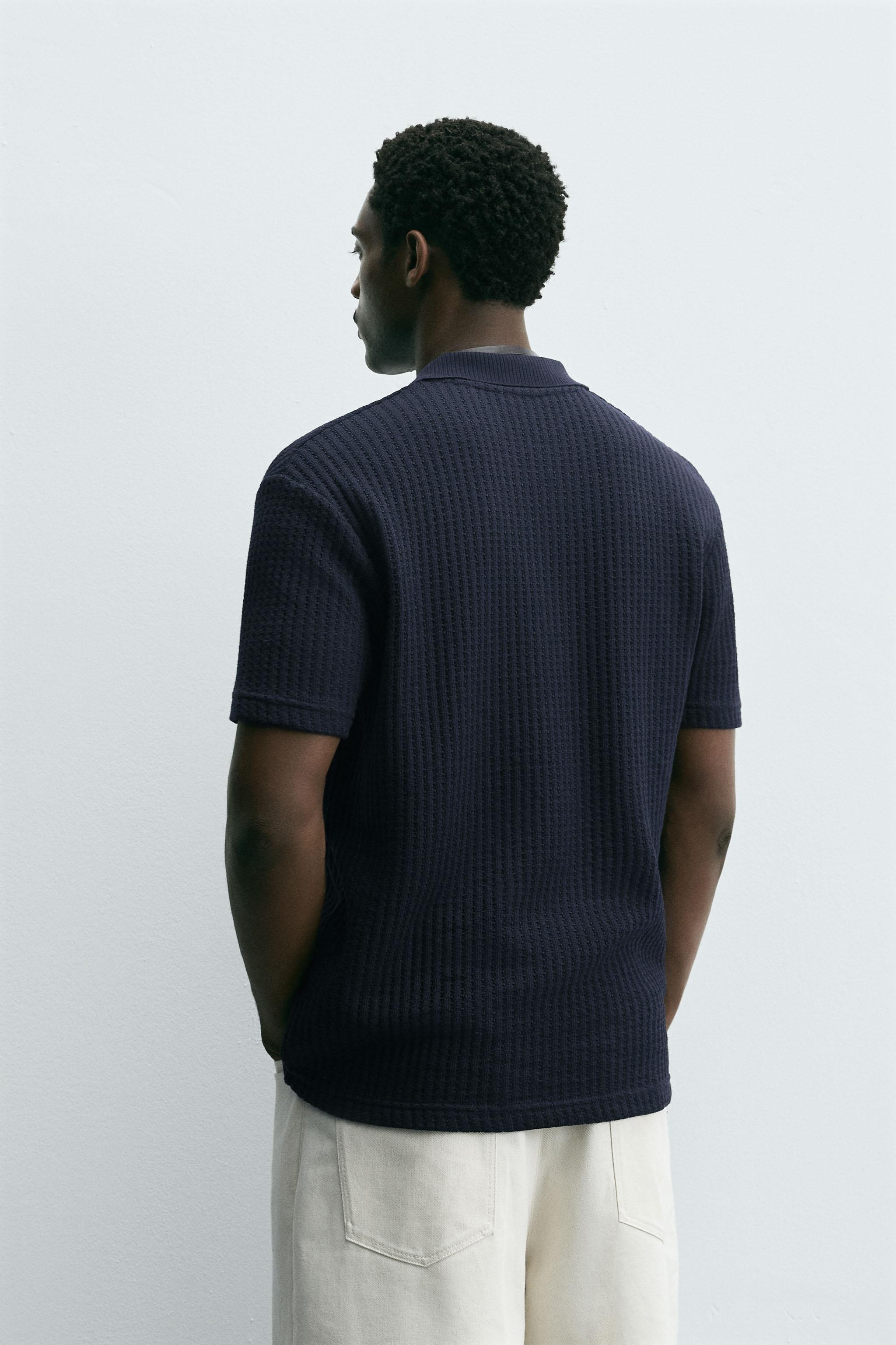 TEXTURED POLO SHIRT