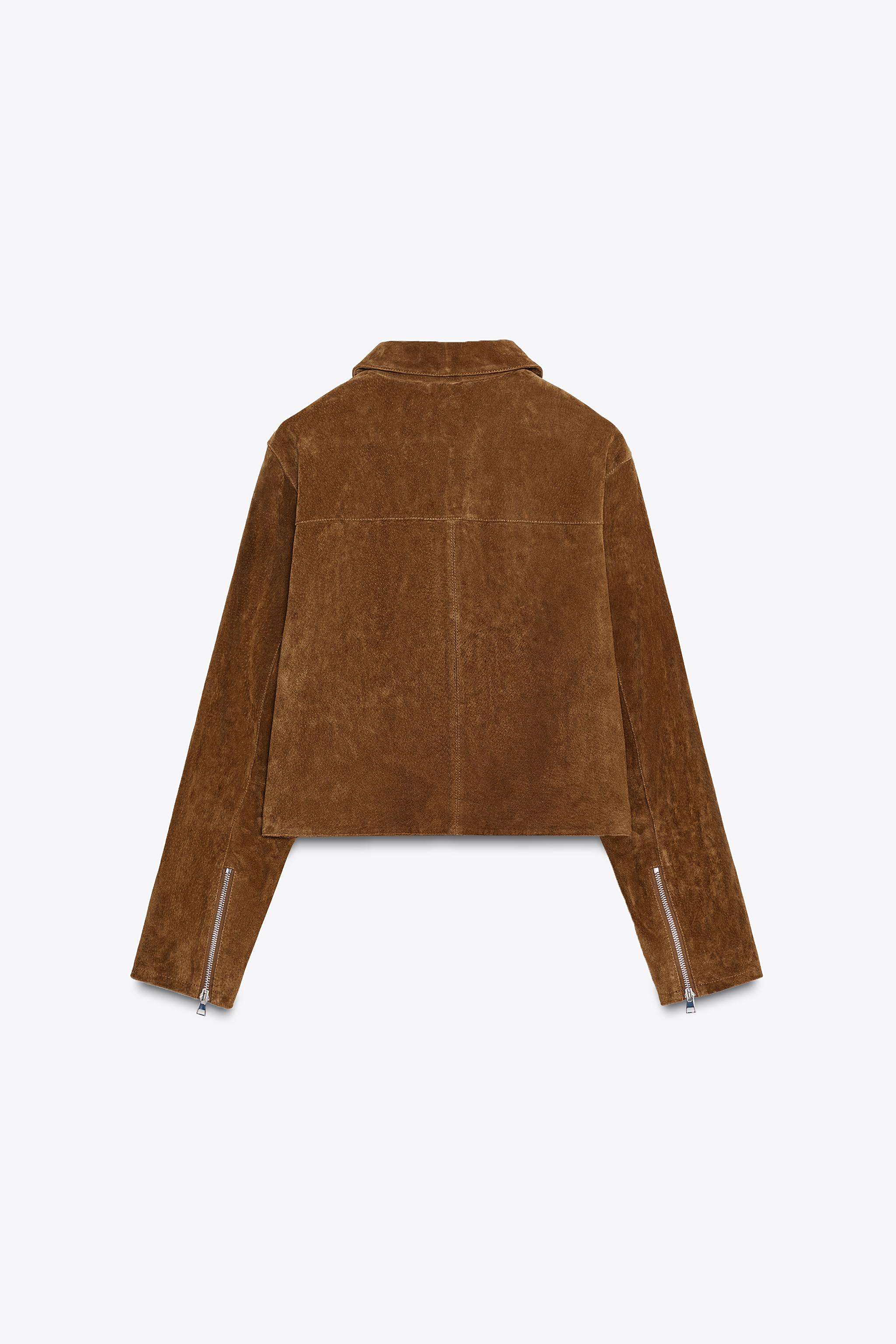 100% LEATHER SHORT JACKET