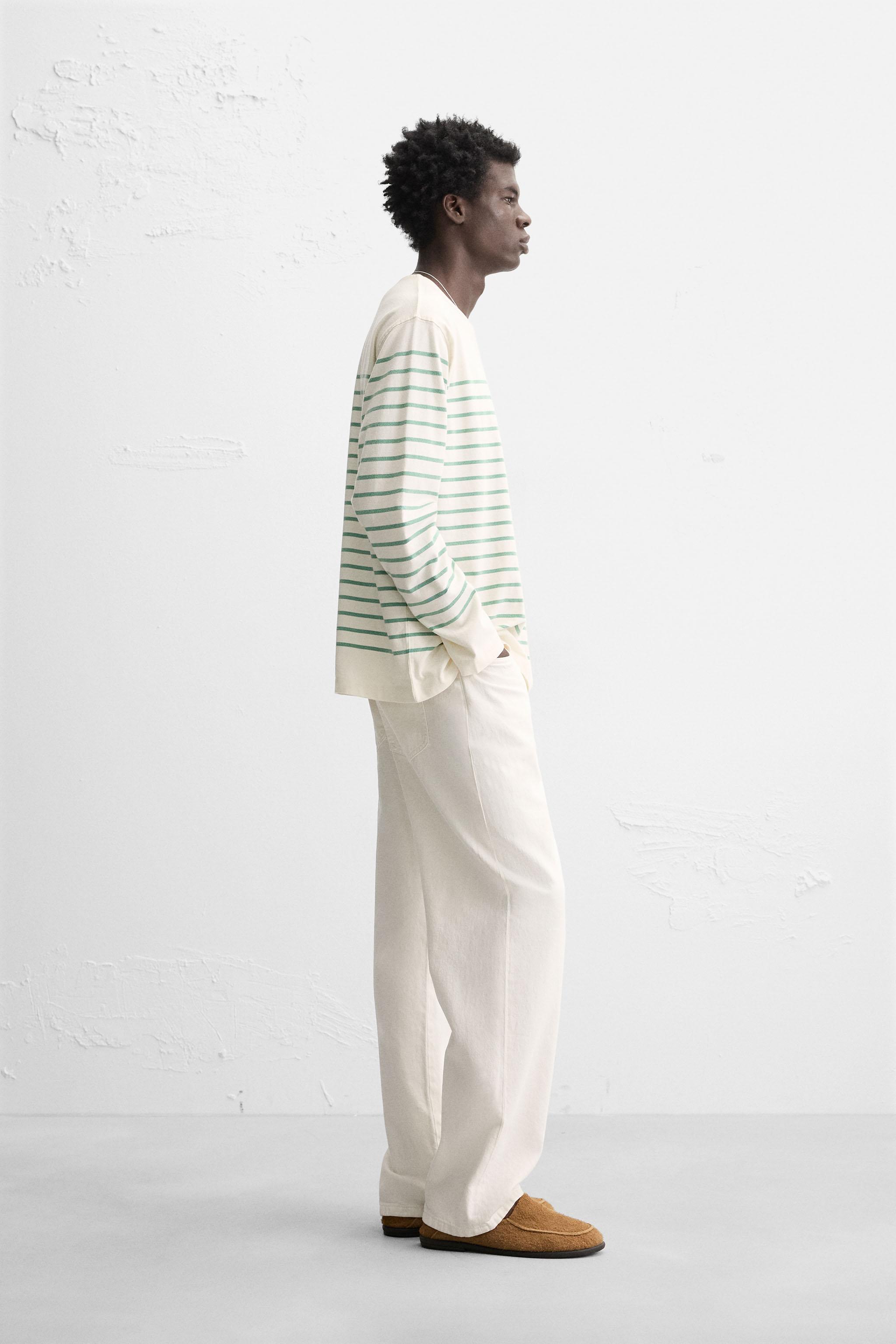 STRIPED JACQUARD T-SHIRT