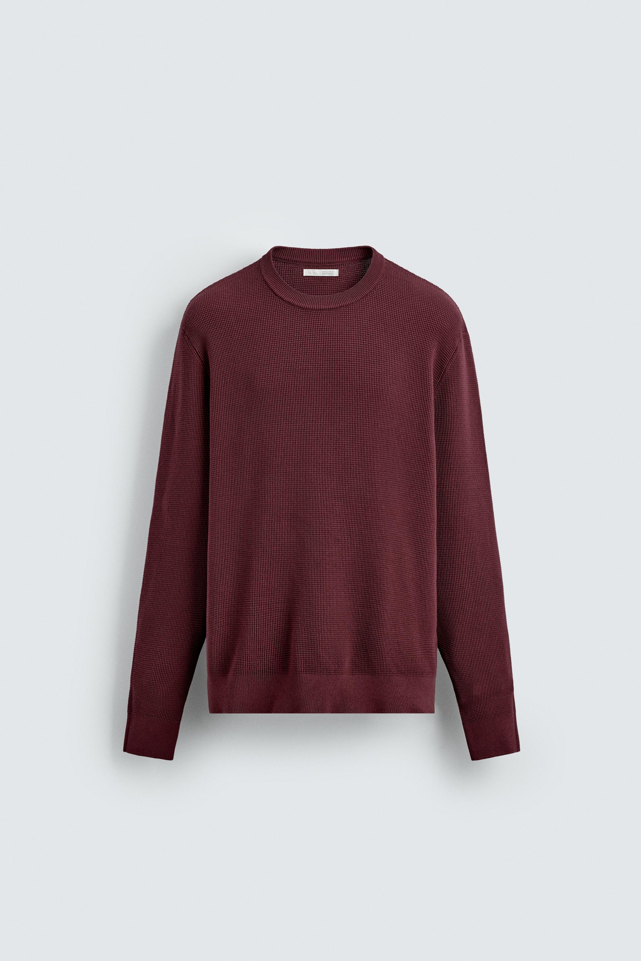 REGULAR FIT TEXTURED SWEATER