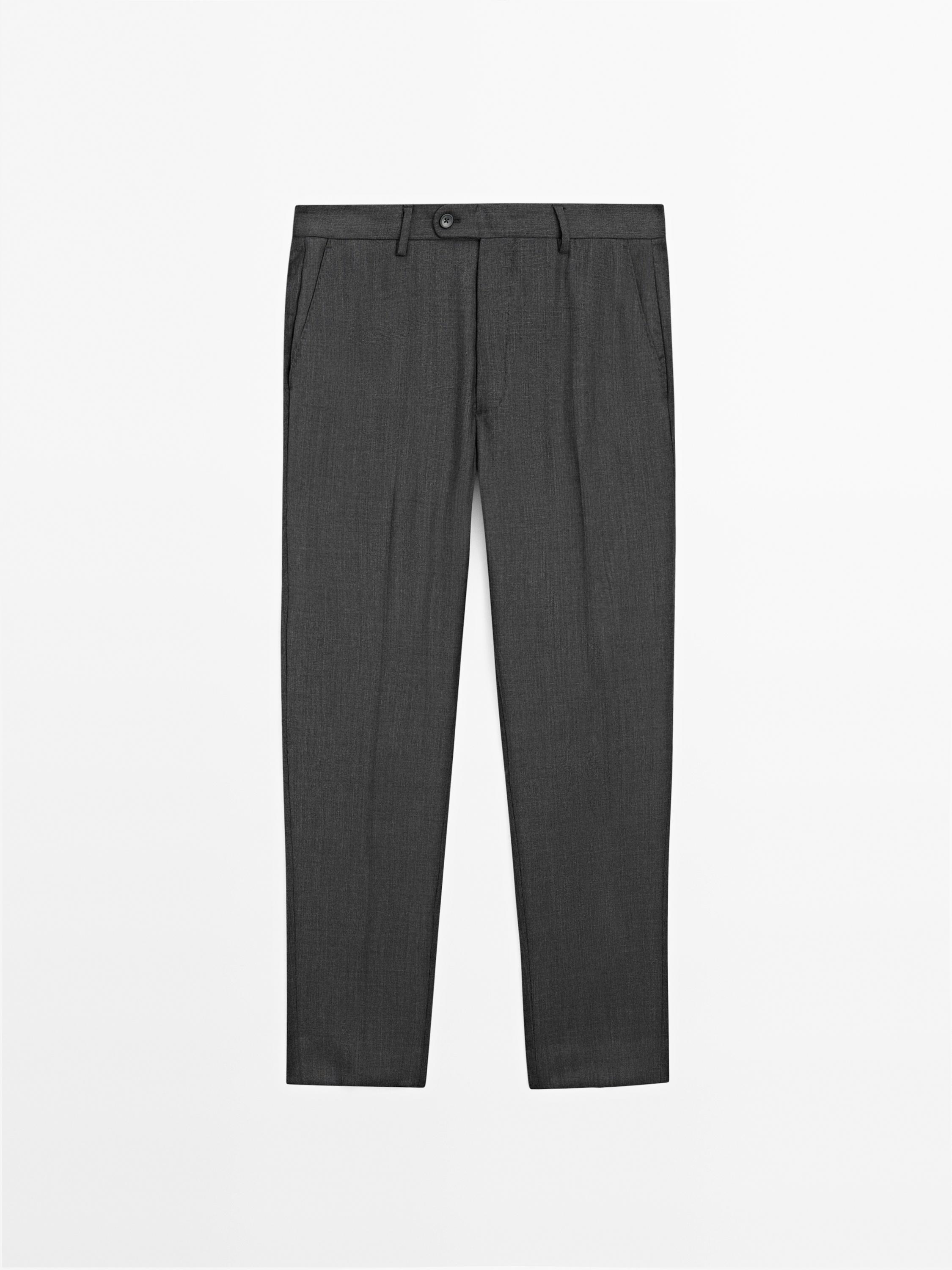 100% wool suit trousers