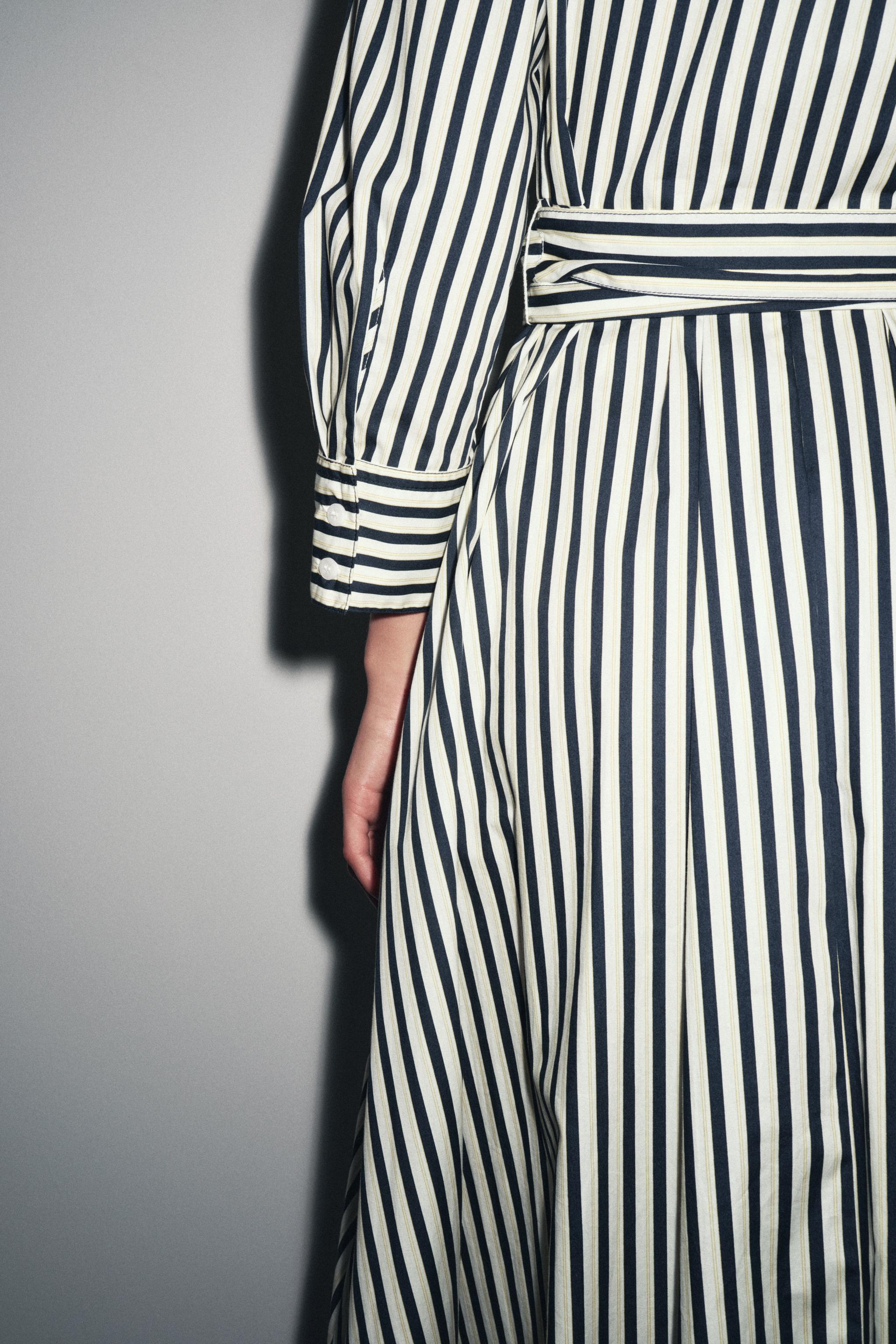 ZW COLLECTION STRIPED SHIRT DRESS