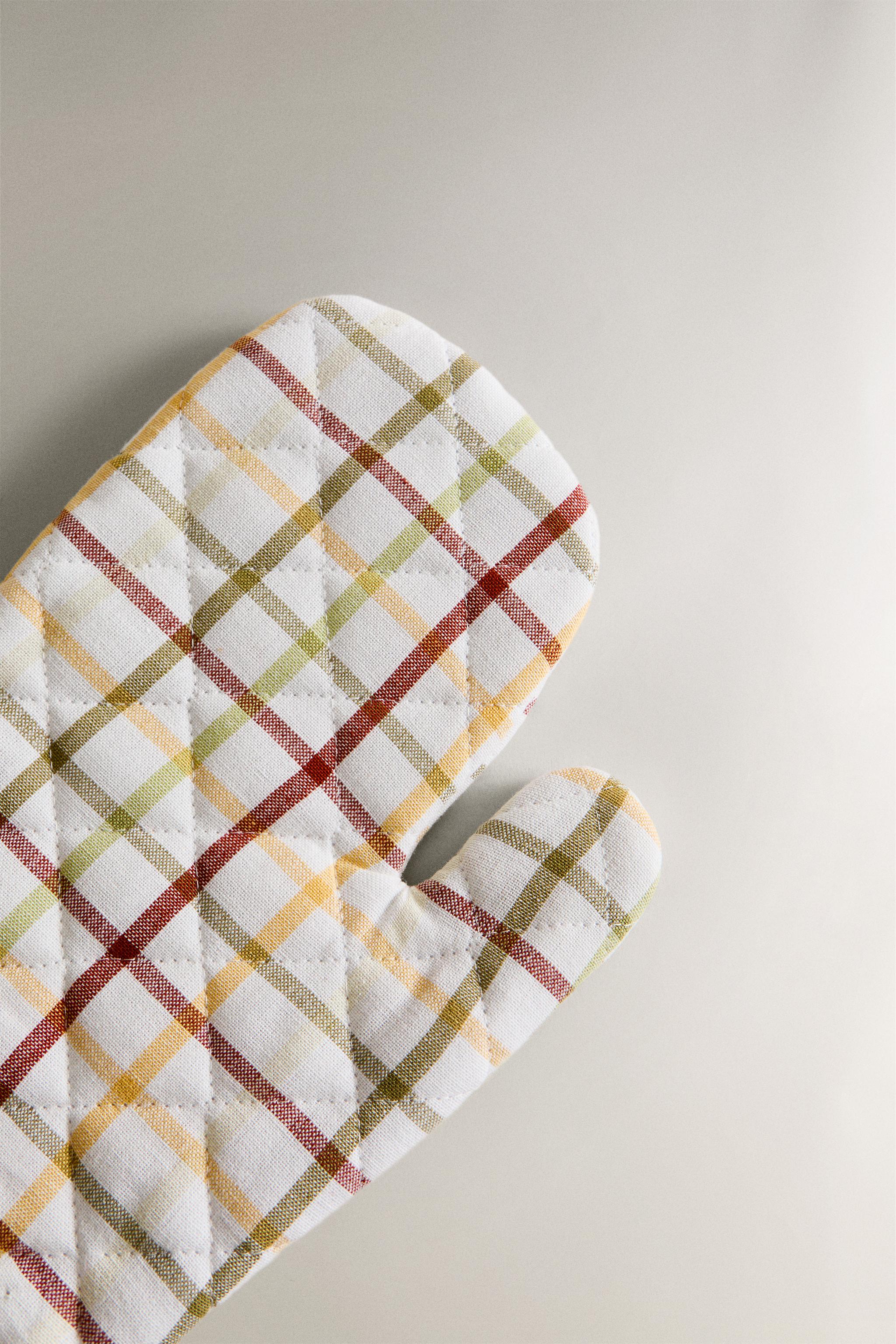 GINGHAM CHECK OVEN MITT