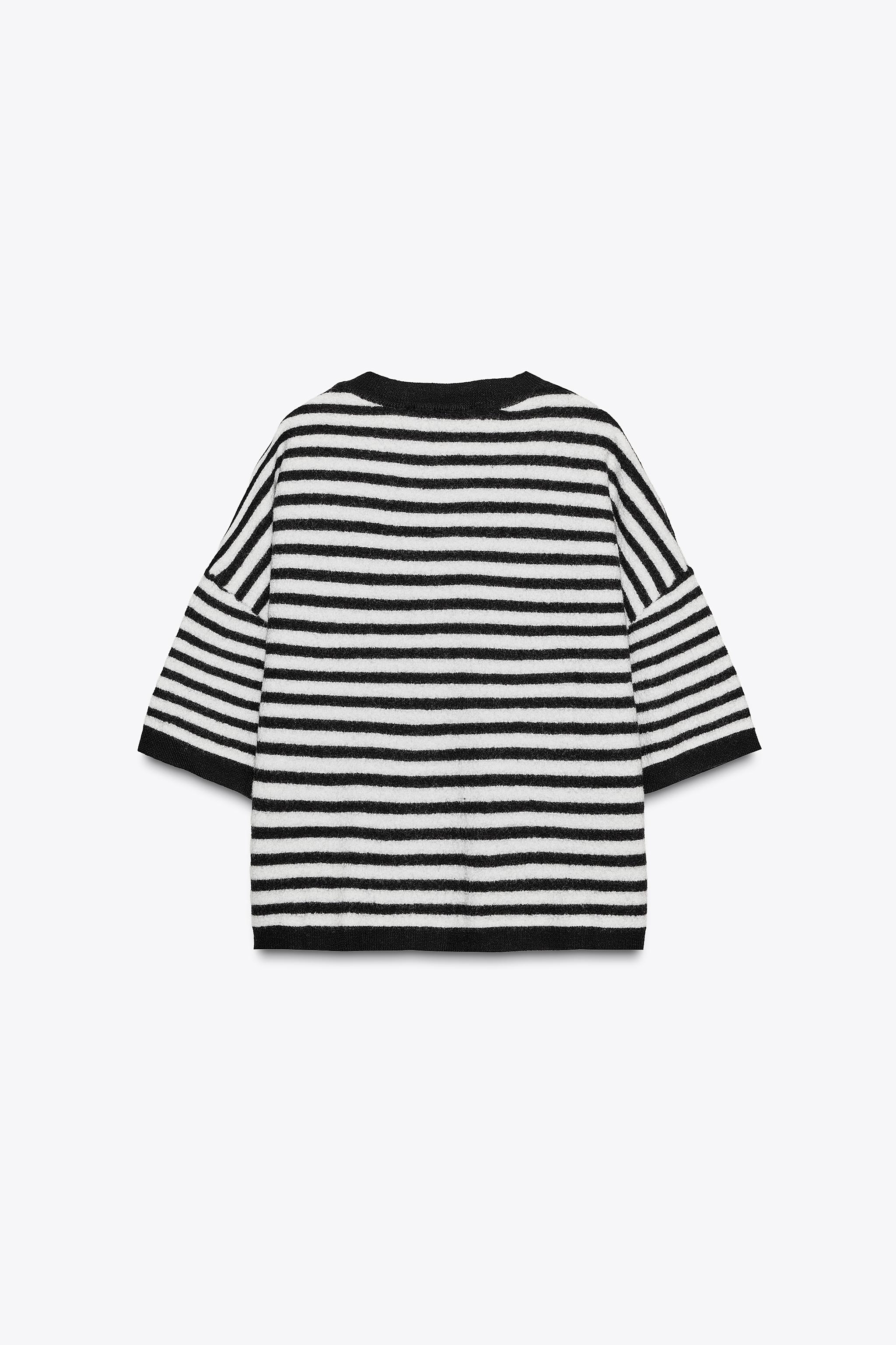 100% WOOL STRIPED SWEATER