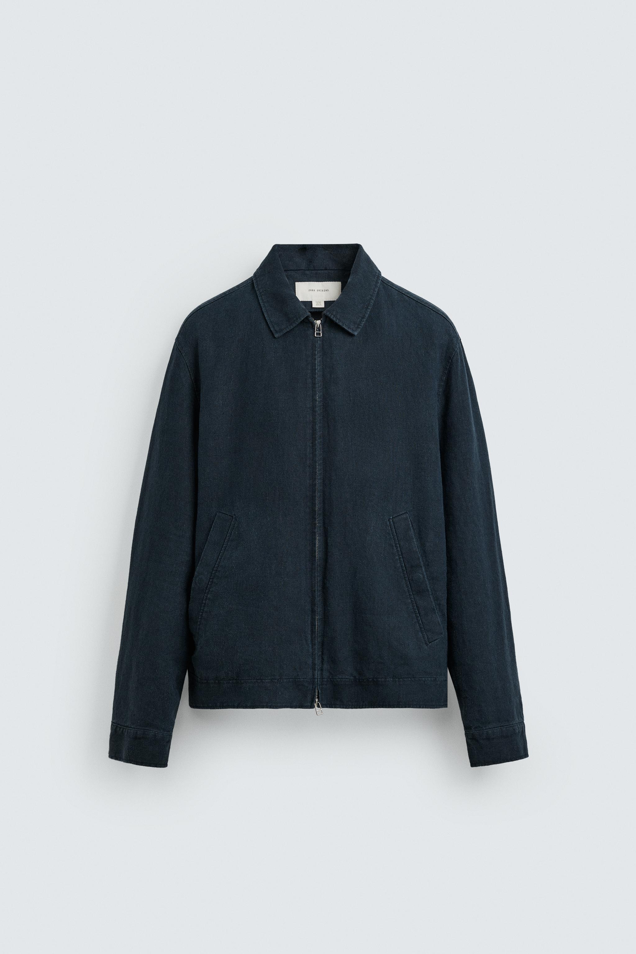 100% LINEN REGULAR FIT JACKET
