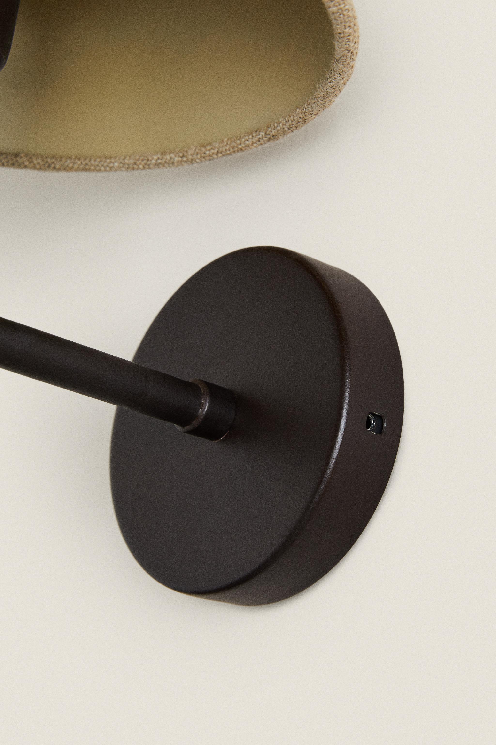 LAMP | LINEN LAMPSHADE WALL SCONCE