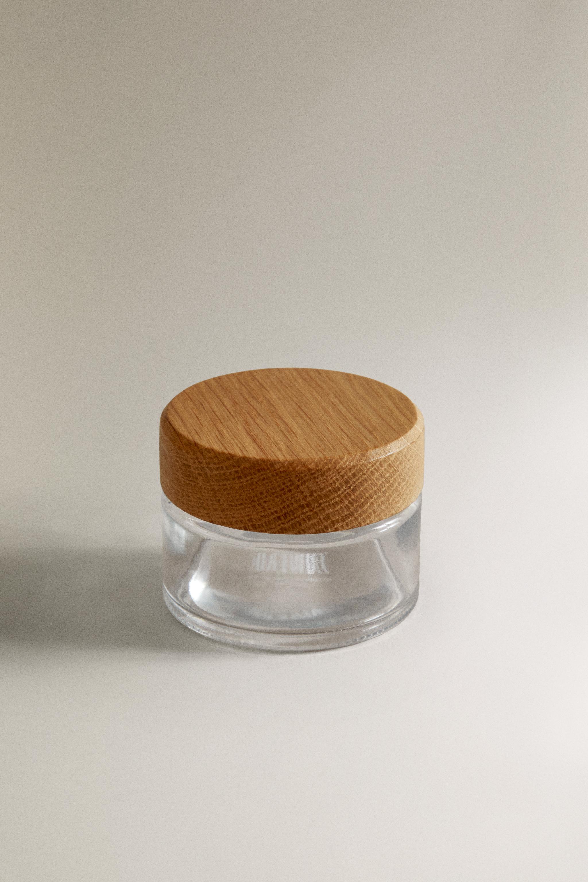 REUSABLE JAR WITH OAK LID