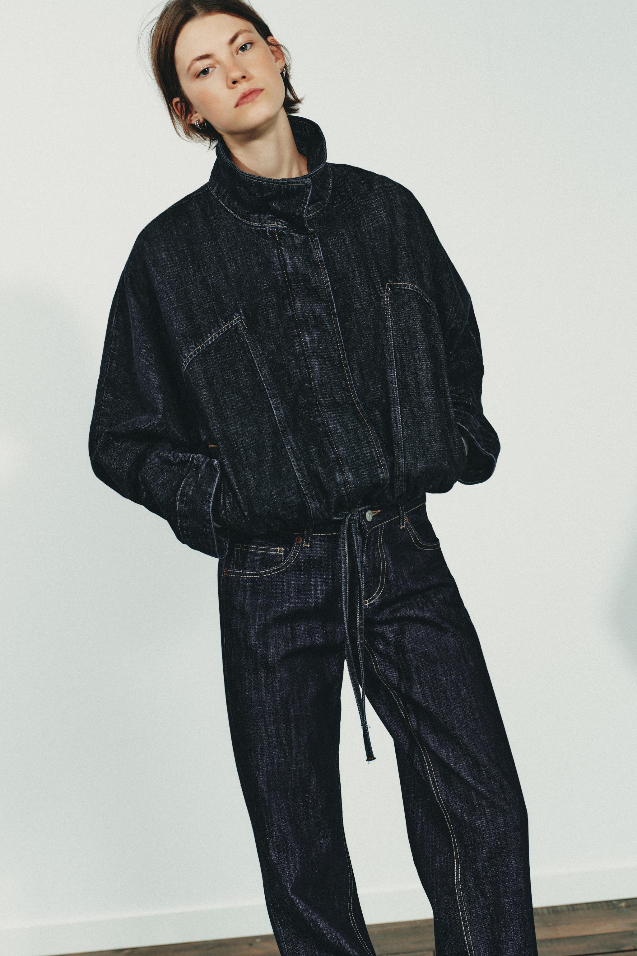 TRF BATWING SLEEVE DENIM JACKET