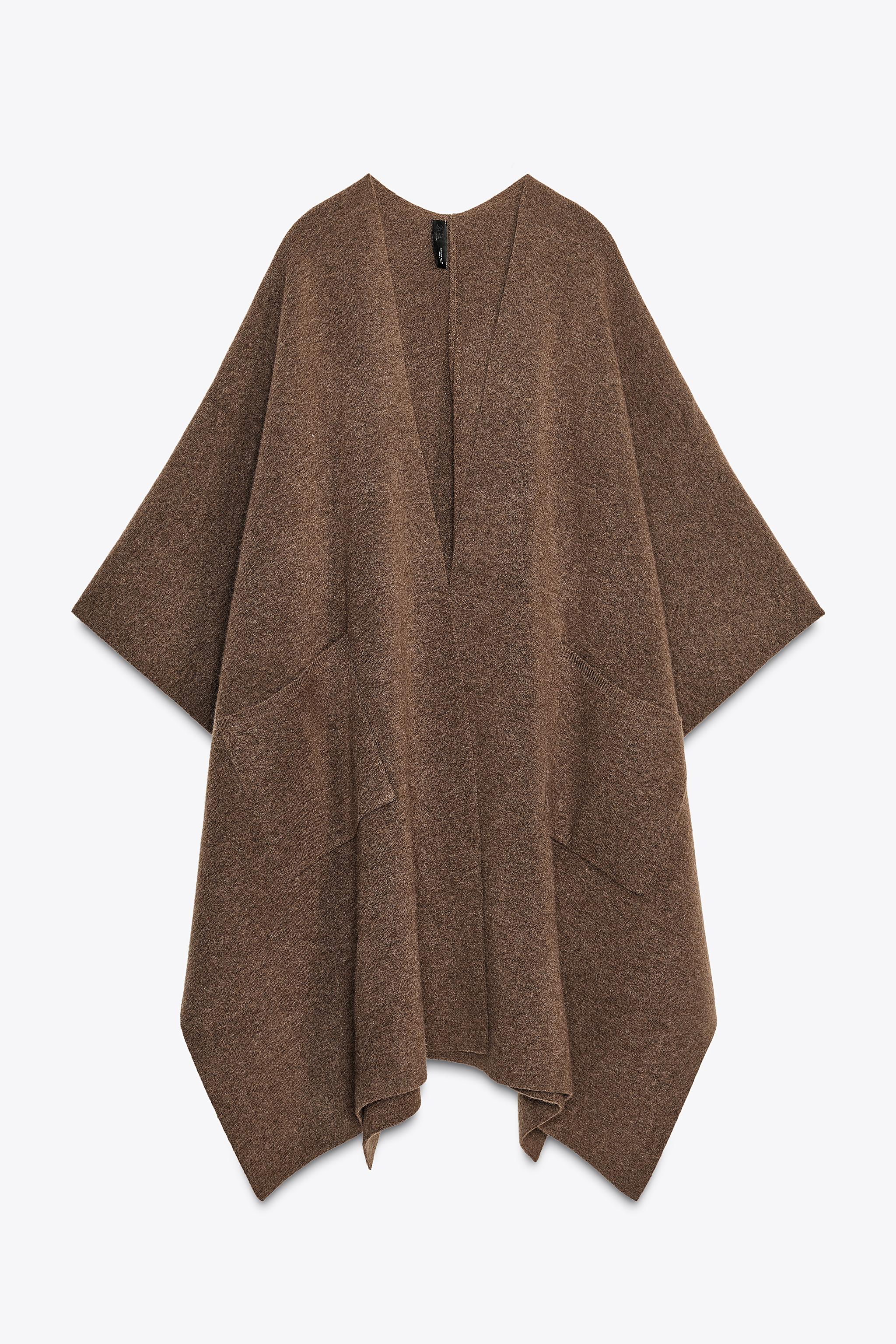 LONG KNIT CAPE