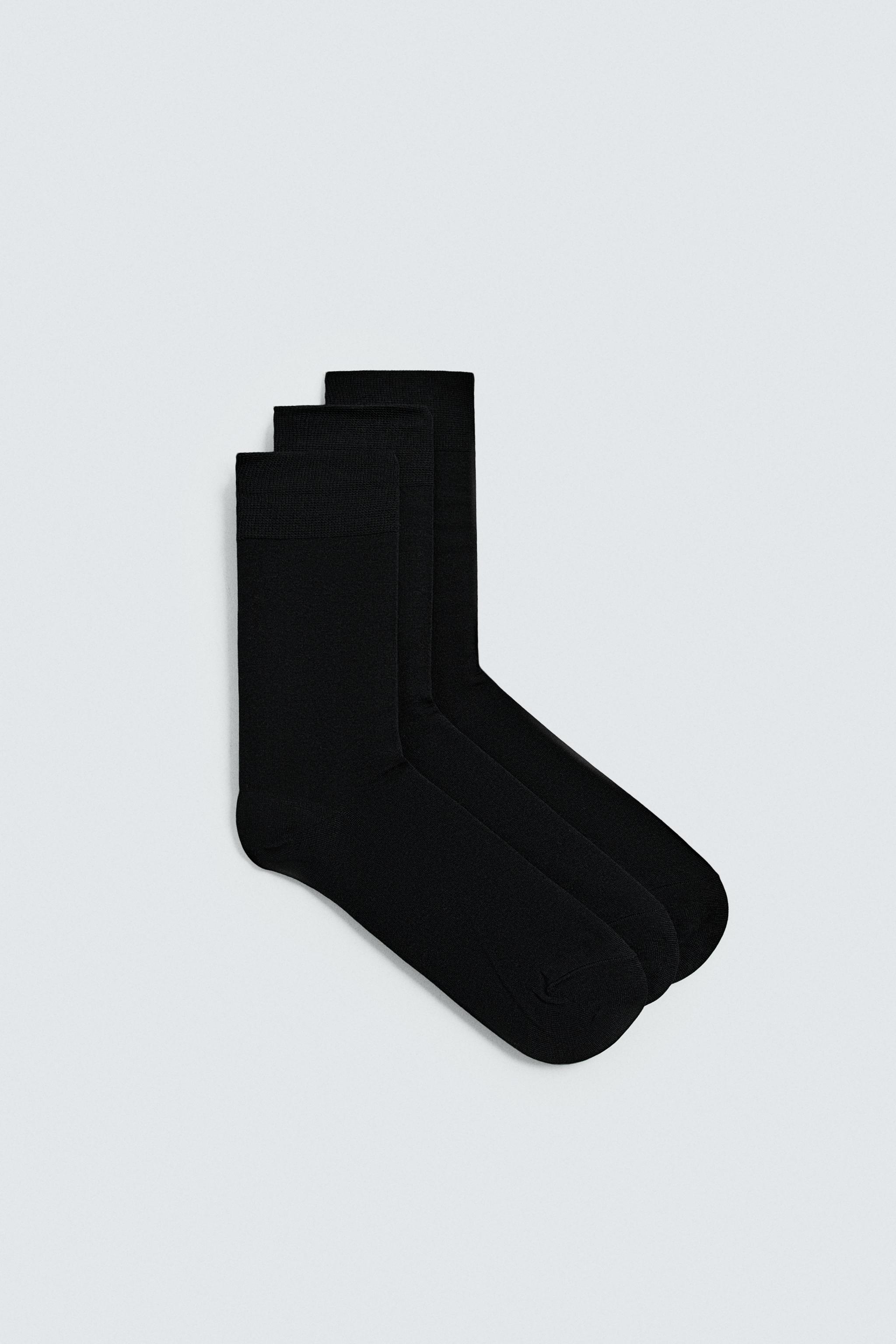 THREE-PACK OF MERCERIZED SOCKS