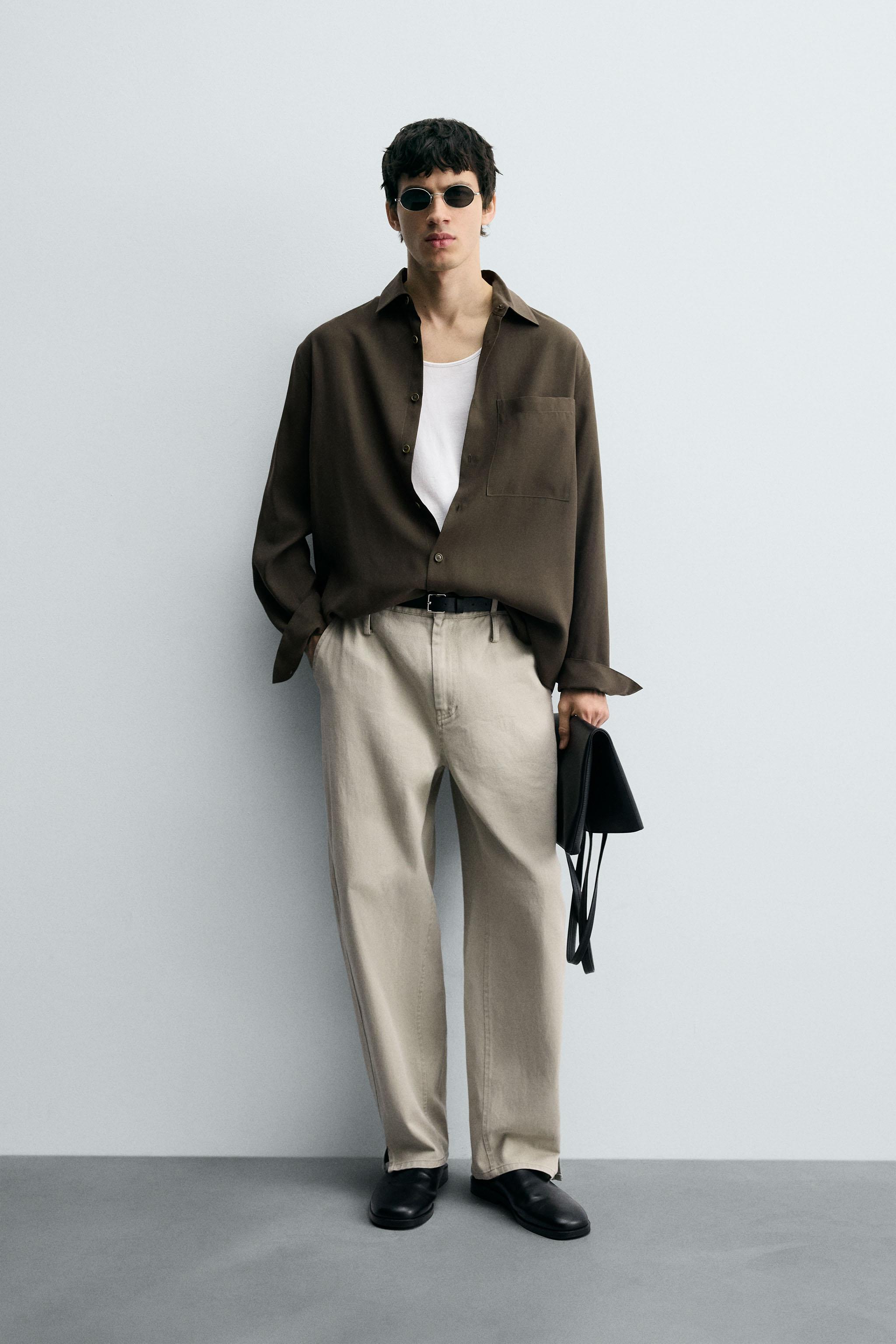 RELAXED FIT FLOWY SHIRT