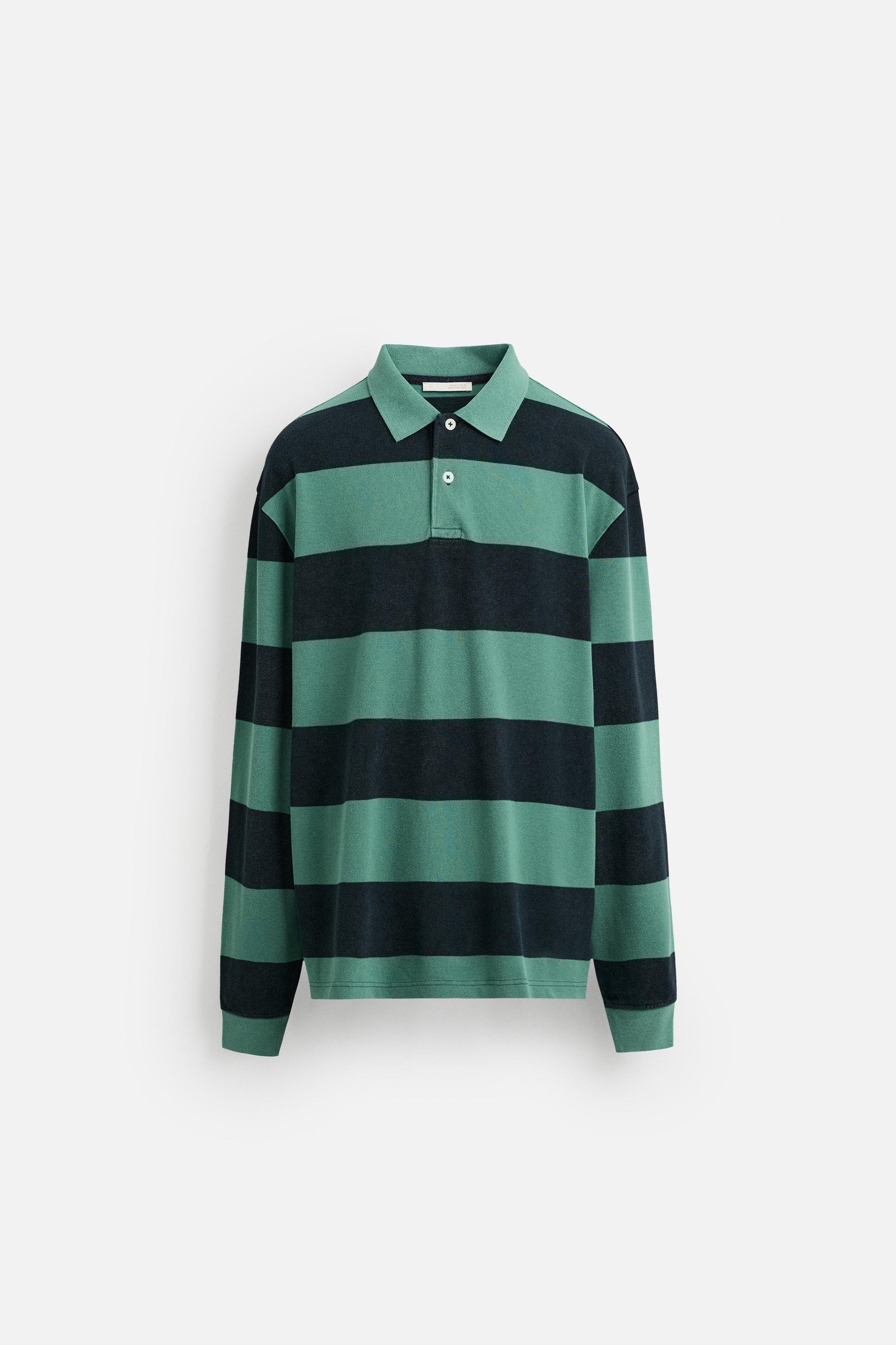 STRIPED WASHED POLO SHIRT