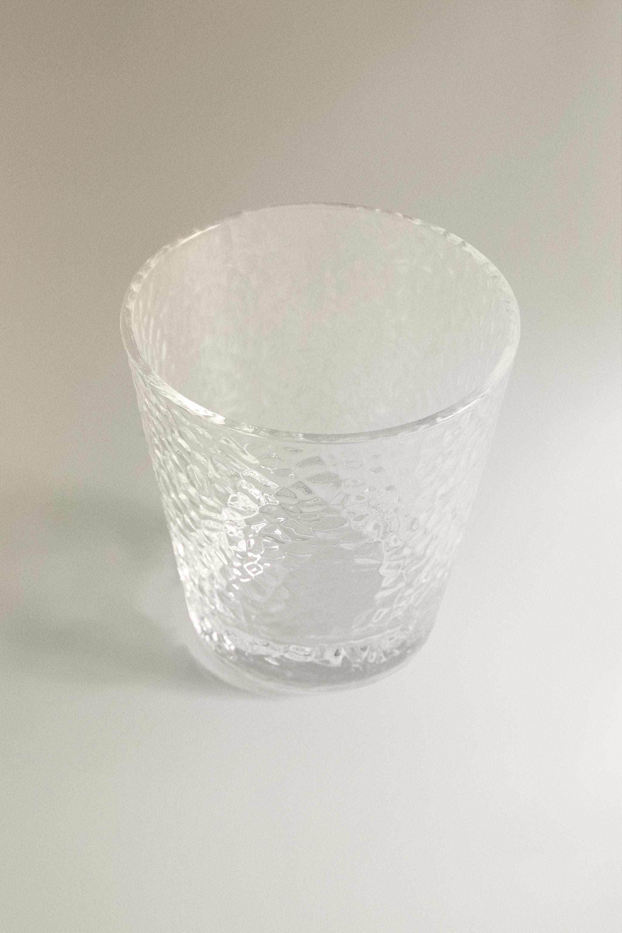 HAMMERED GLASS TUMBLER